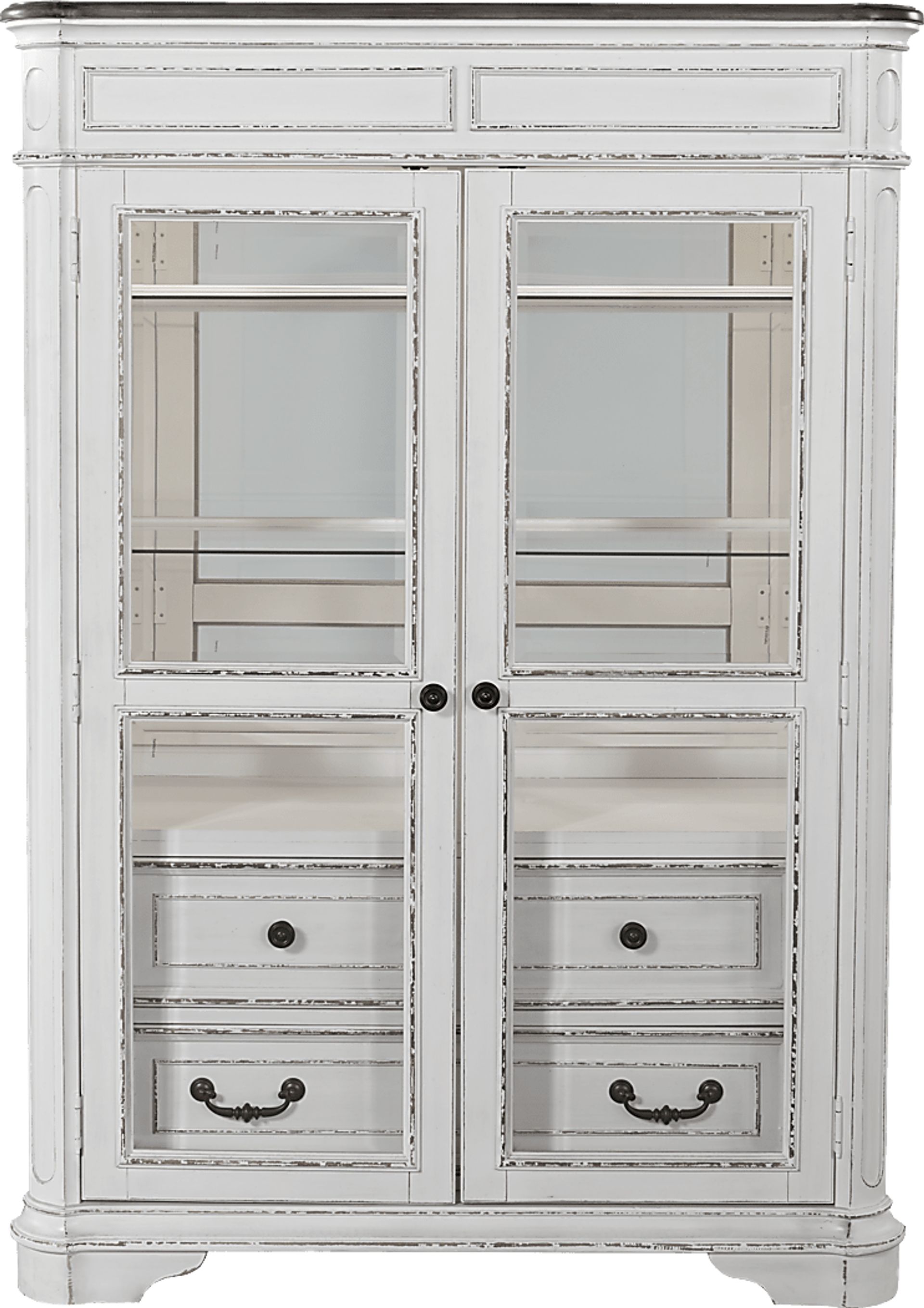 French Market White Cabinet - Image 1