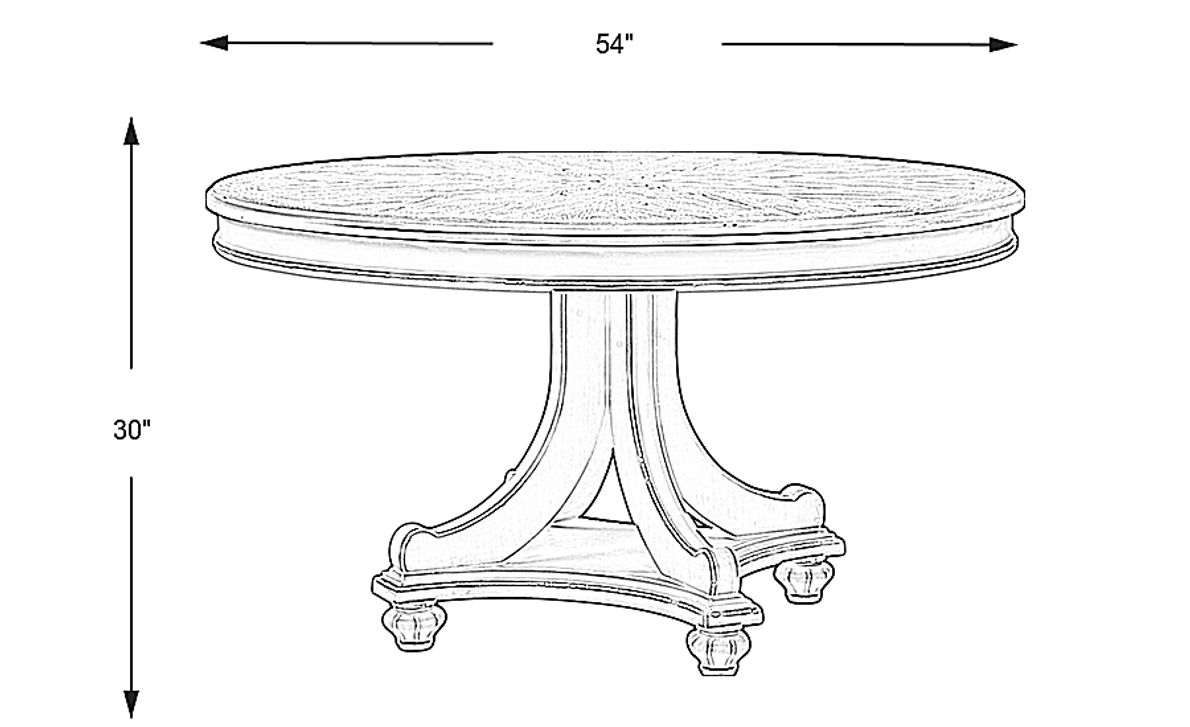 French Market White Round Dining Table Rooms To Go