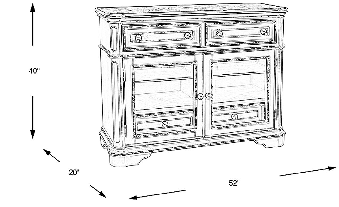 French Market White Sideboard