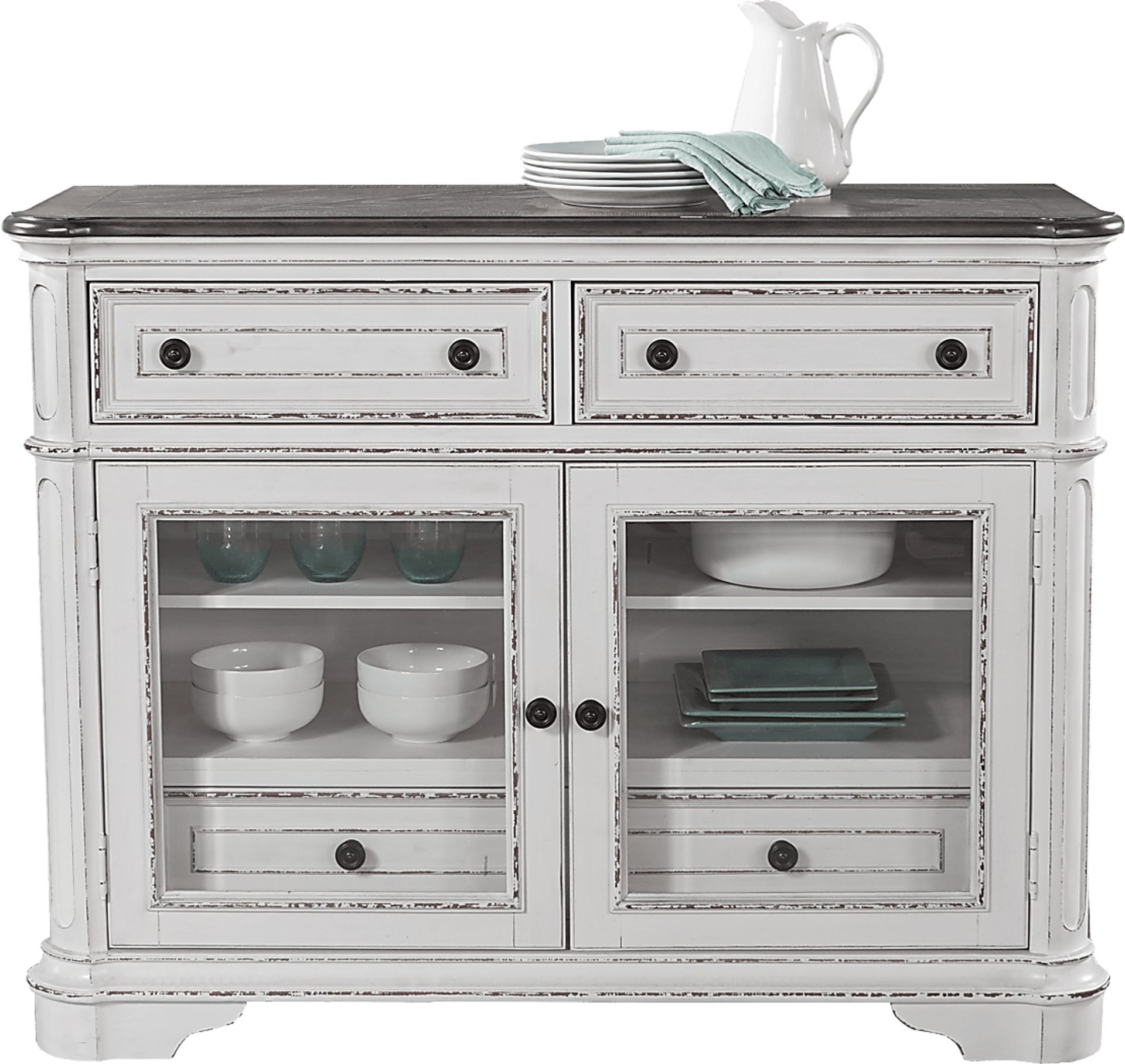 French Market White Sideboard - Image 3