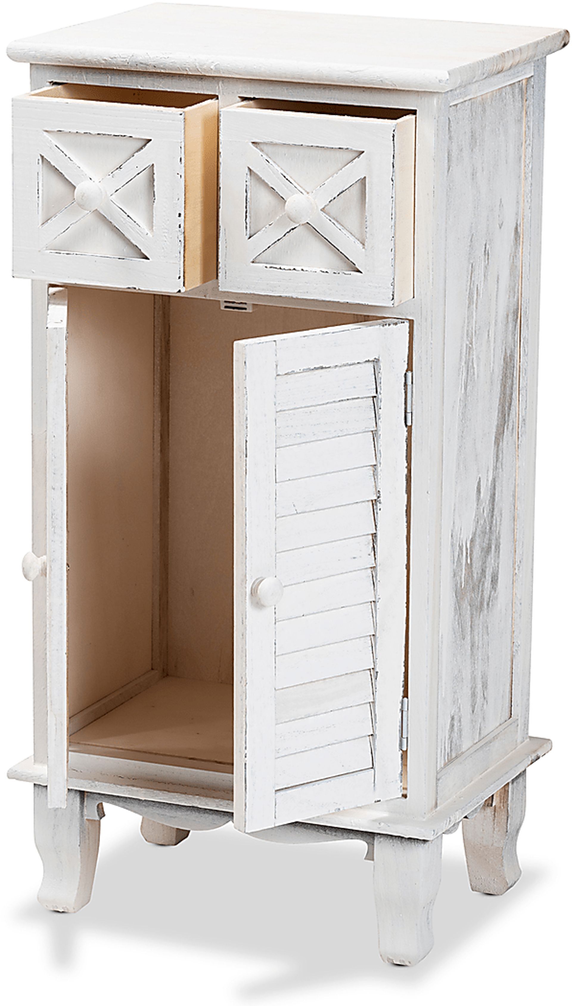 Frenchglen White 2 Drawer Storage Unit - Image 9