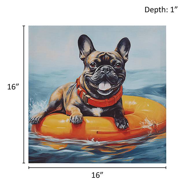 Frenchie Floating Blue Wall Decor - Thumbnail - Image 10