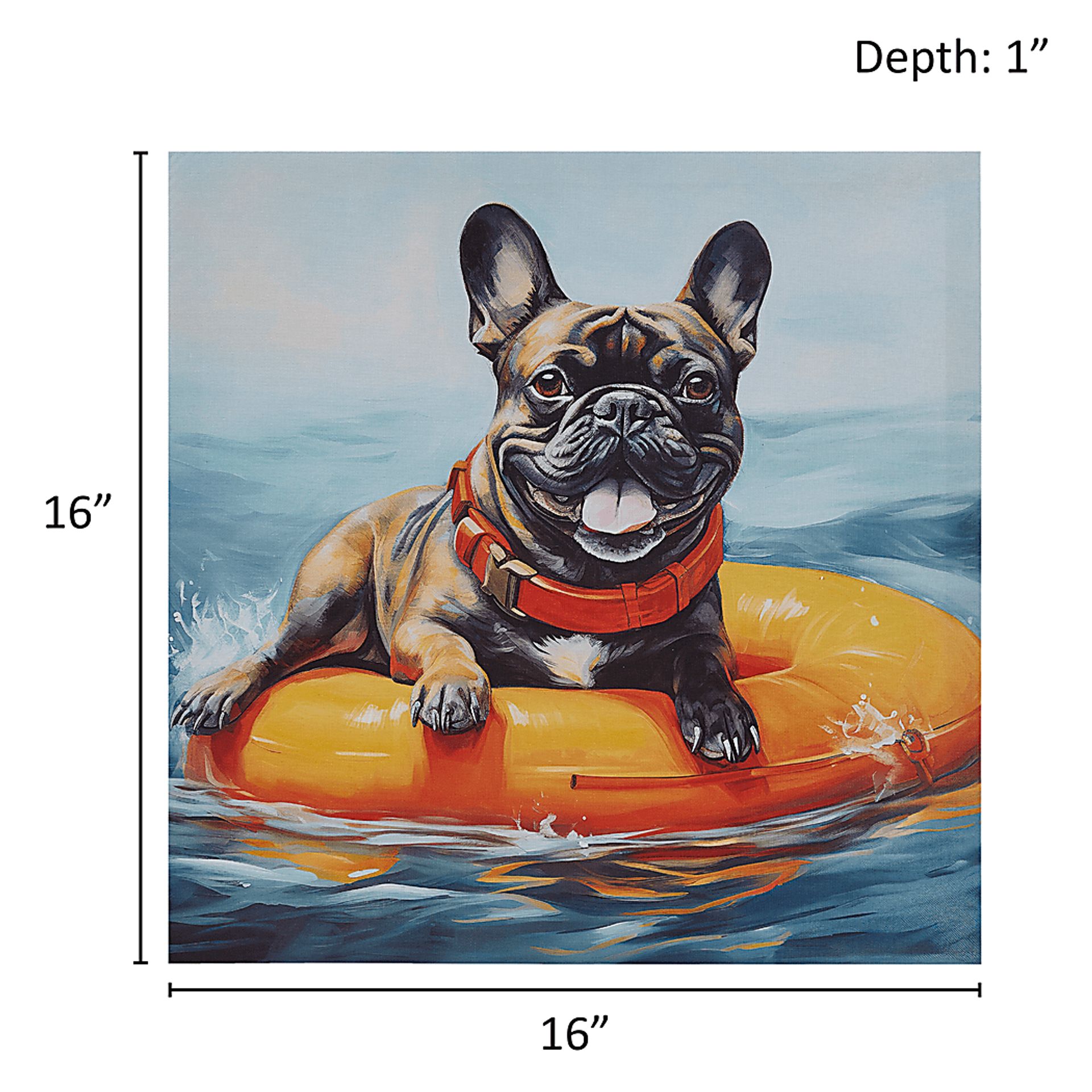 Frenchie Floating Blue Wall Decor - Image 10