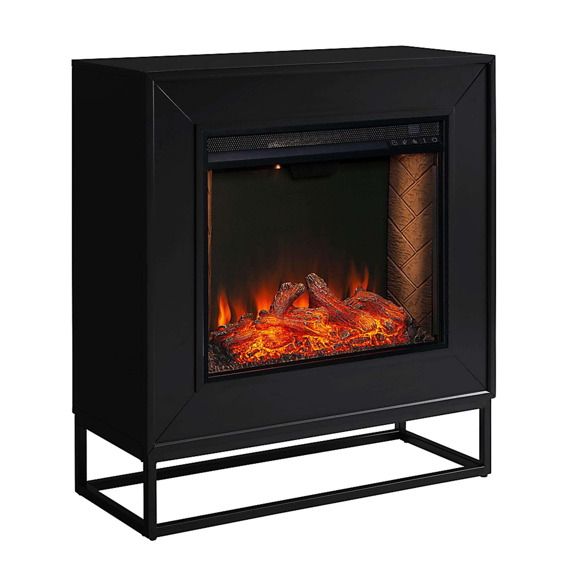 Frescan III Black 33 in. Console With Smart Electric Fireplace - Image 3