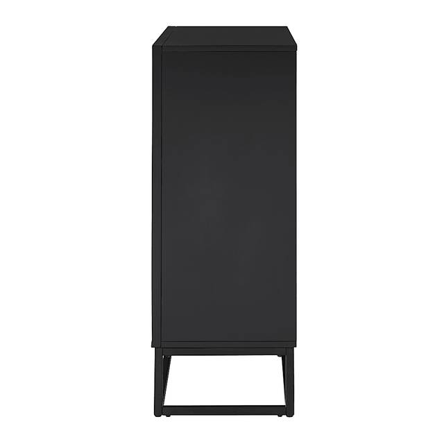 Frescan III Black 33 in. Console With Smart Electric Fireplace - Thumbnail - Image 4