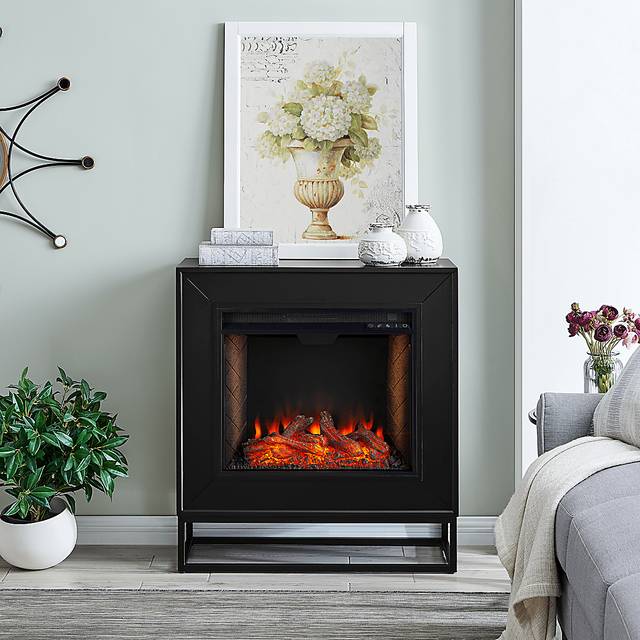 Frescan III Black 33 in. Console With Smart Electric Fireplace - Thumbnail - Image 10