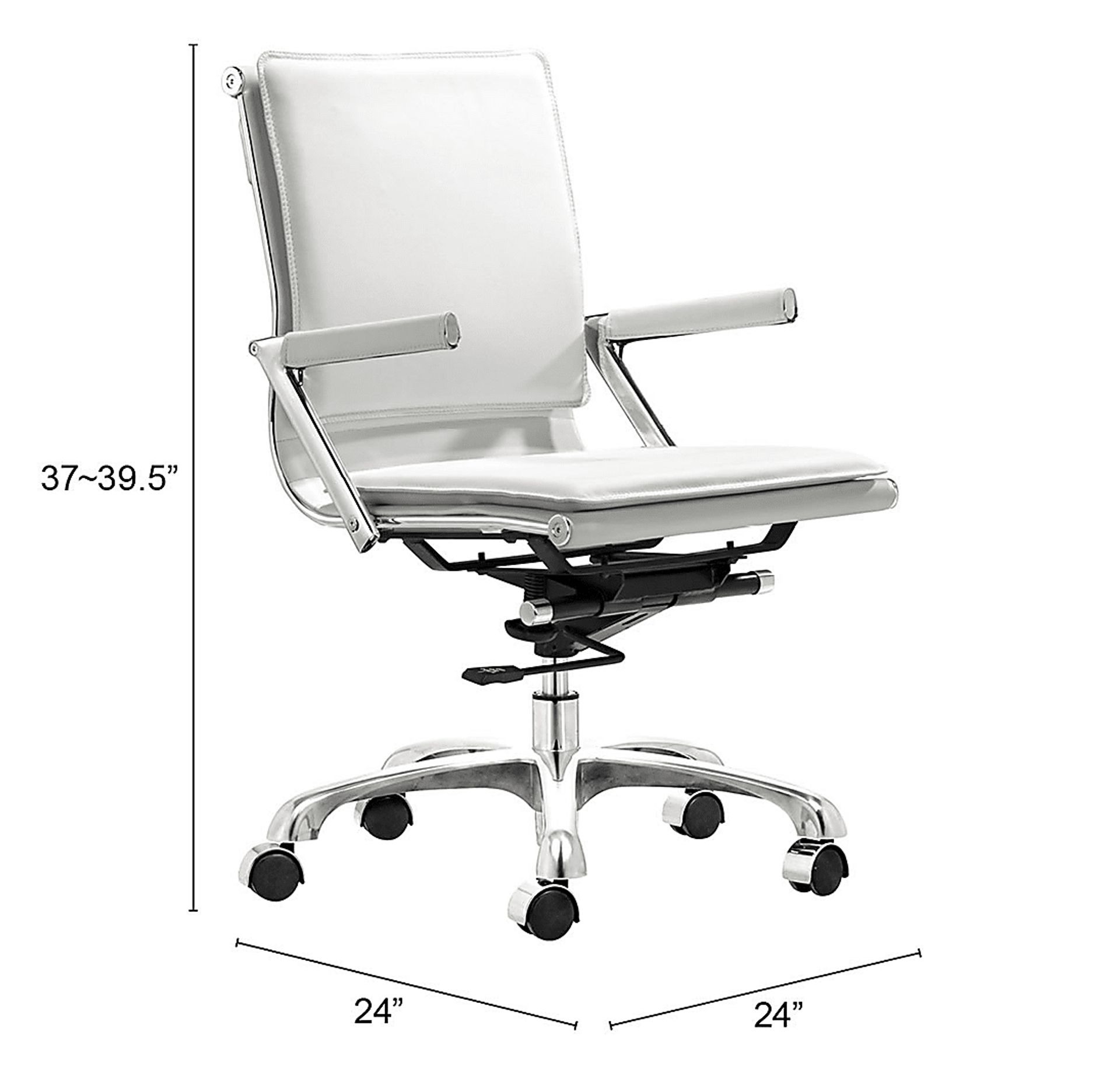 Frescly White Office Chair - Image 5