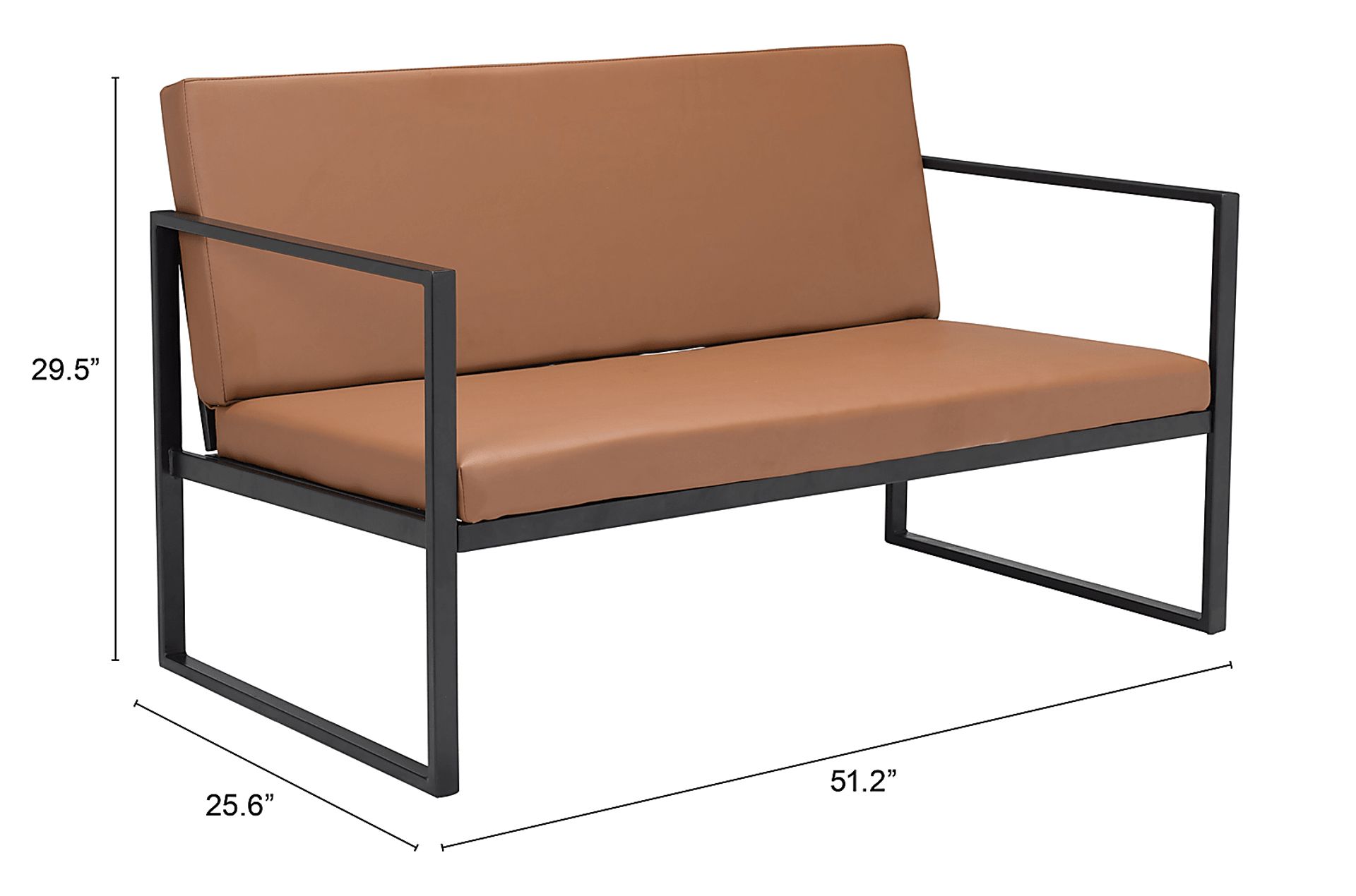 Freskany Brown Settee - Image 6