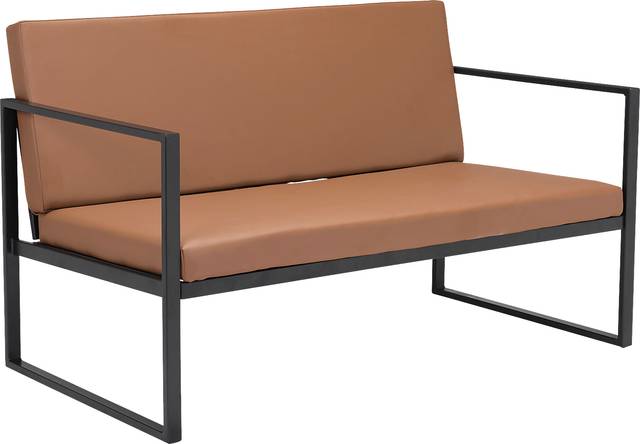 Freskany Brown Settee - Thumbnail - Image 1