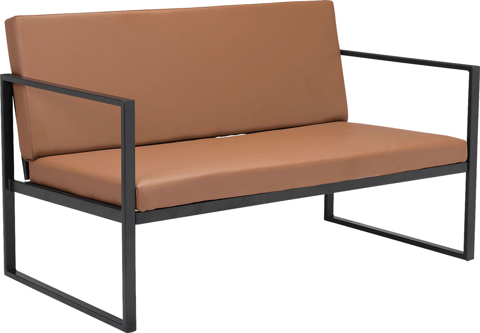 Freskany Brown Settee - Image 1