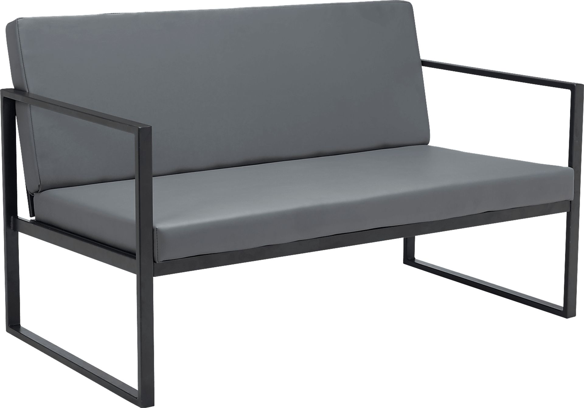 Freskany Gray Settee - Image 1