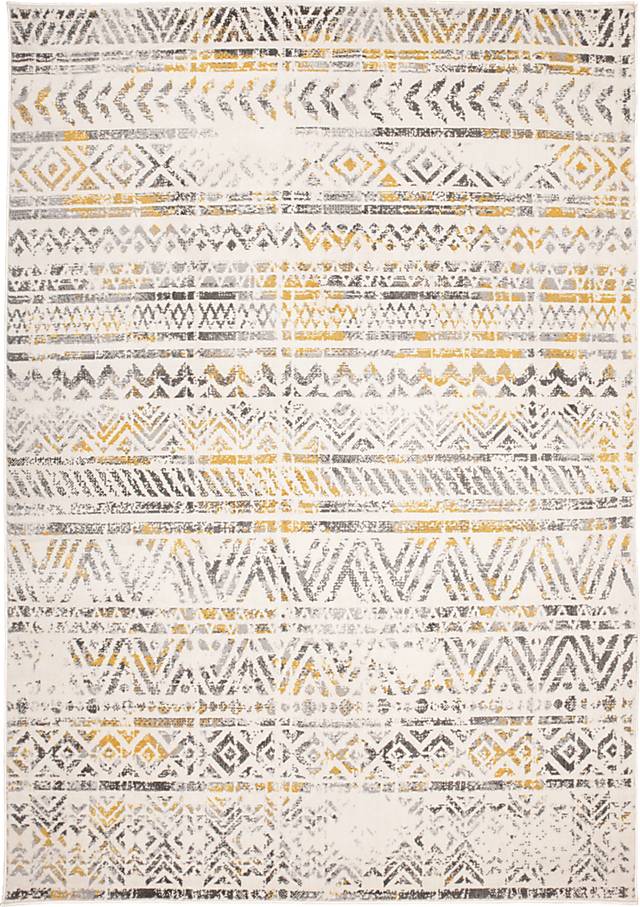 Freyalyn Yellow 5' x 7' Rug - Thumbnail - Image 1