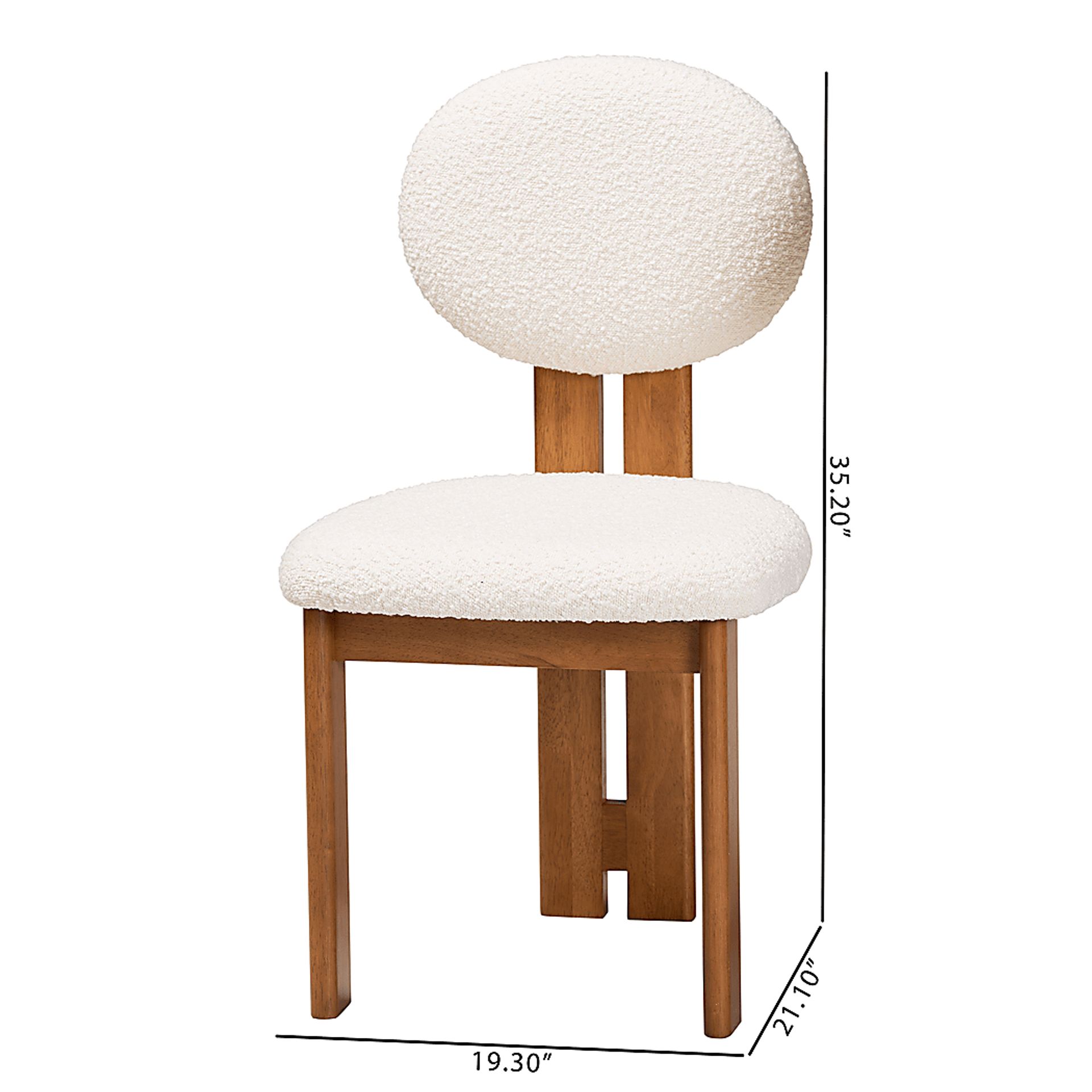Friendfield Cream Dining Chair, Set of 2 - Image 8
