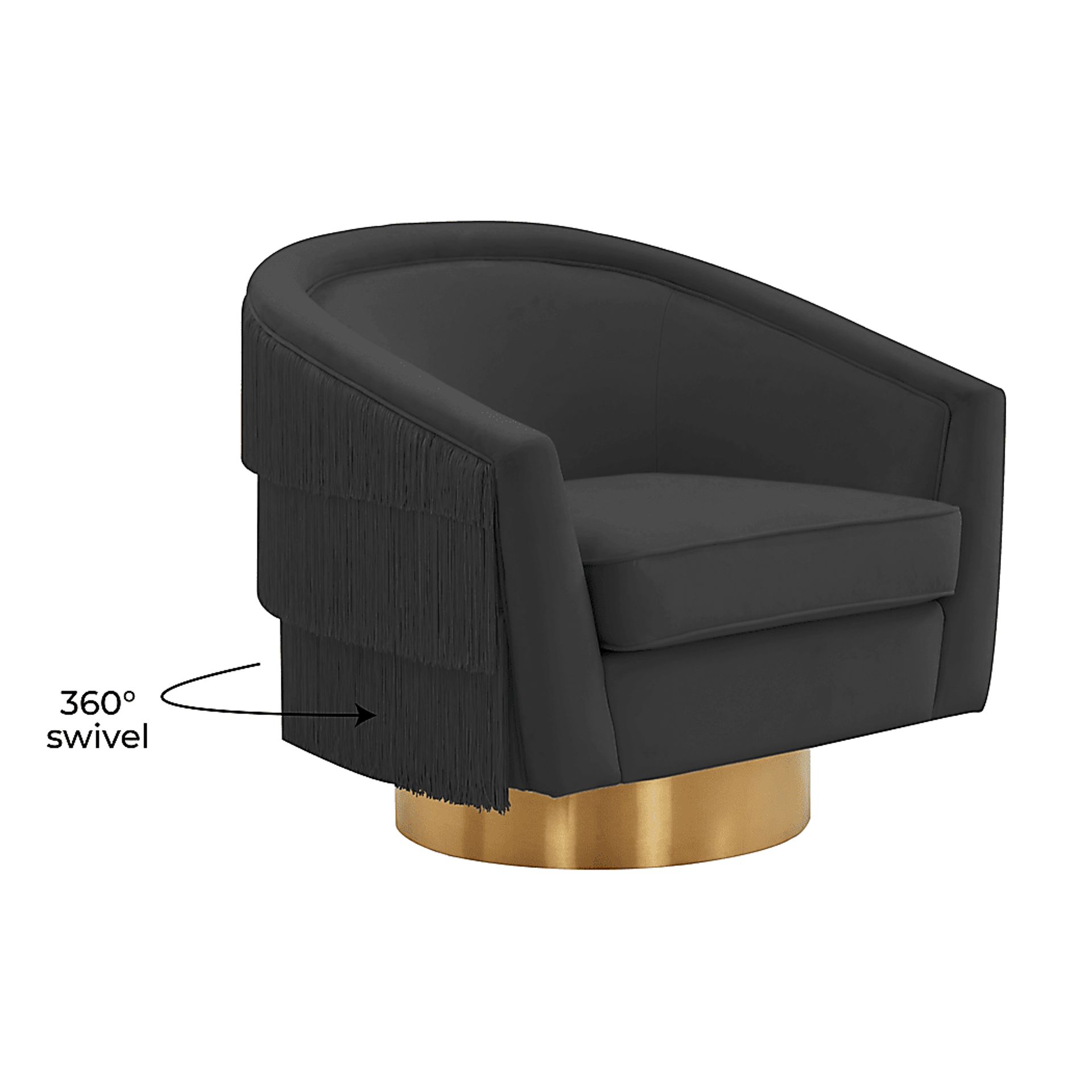 Frinella Black Accent Chair - Image 6