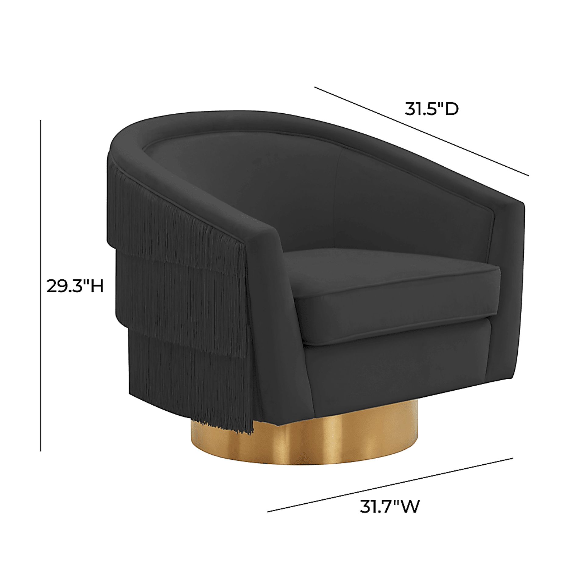 Frinella Black Accent Chair - Image 7