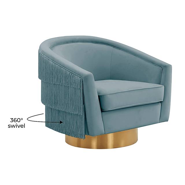 Frinella Blue Accent Chair - Thumbnail - Image 5
