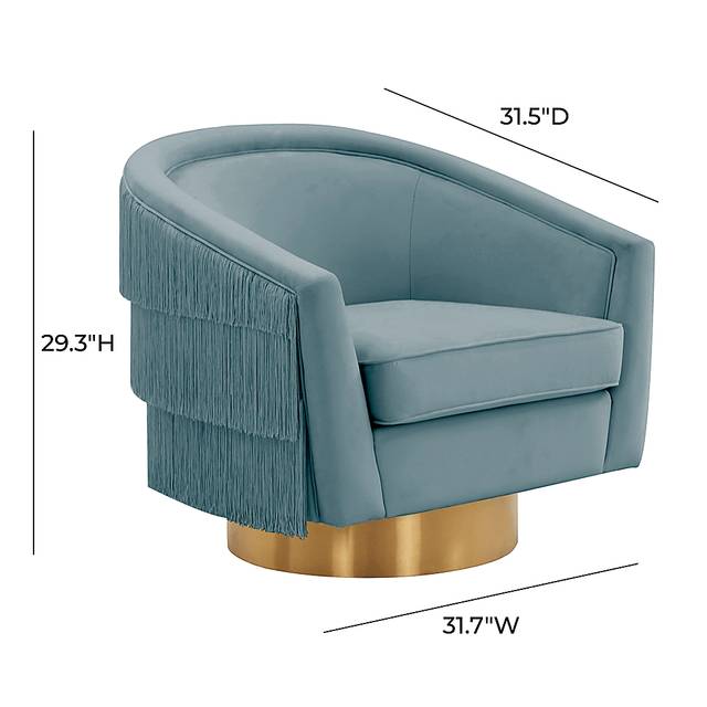 Frinella Blue Accent Chair - Thumbnail - Image 6