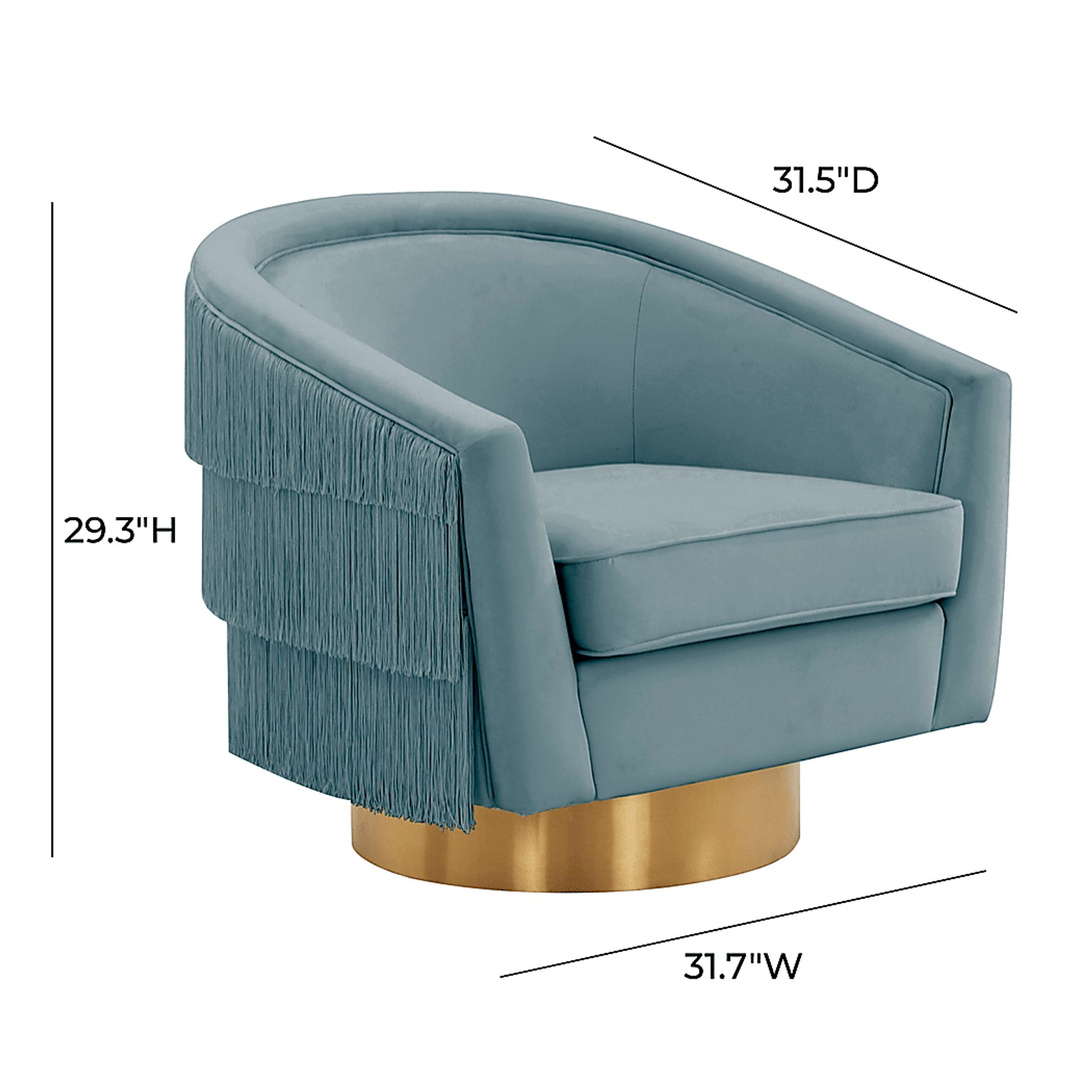 Frinella Blue Accent Chair - Image 6