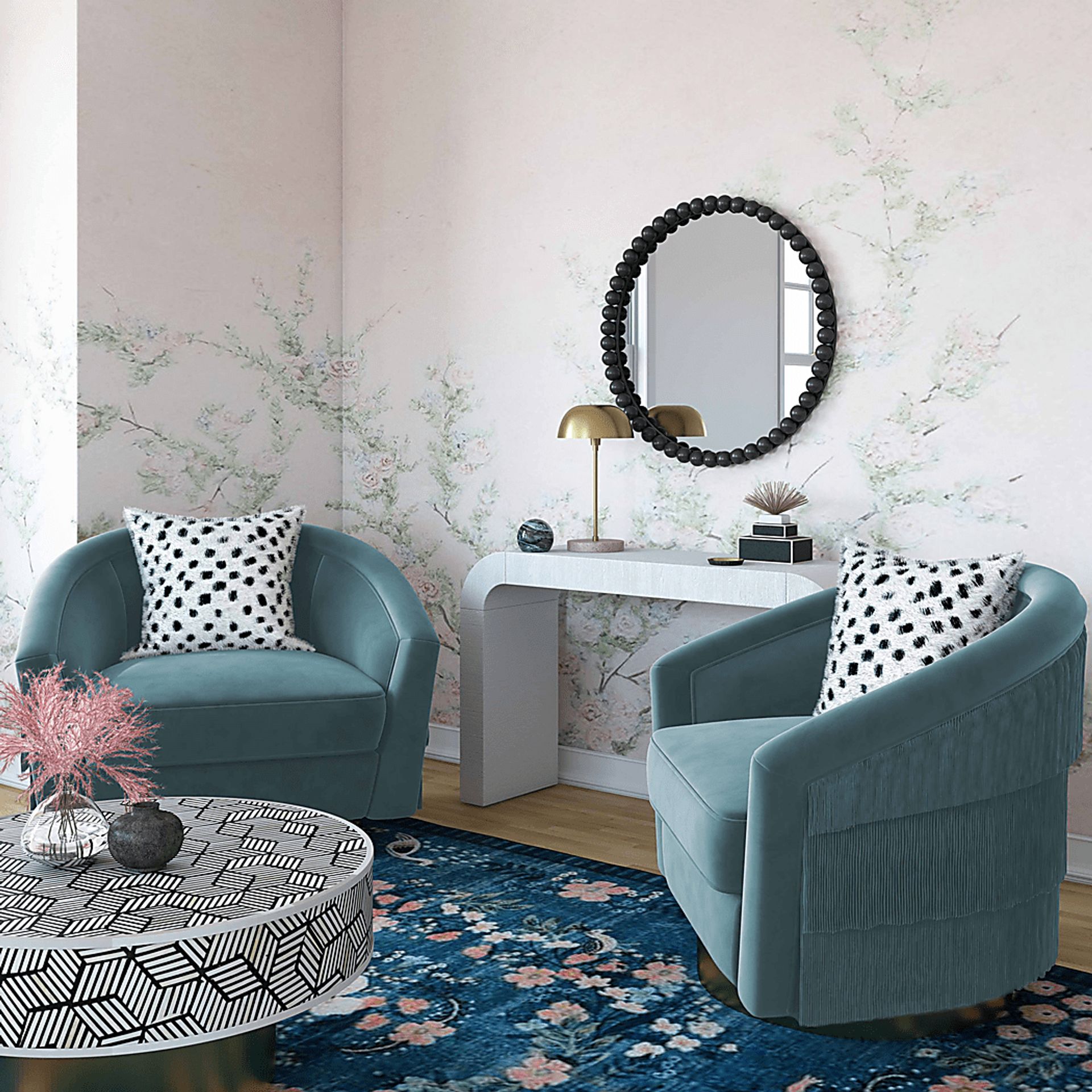 Frinella Blue Accent Chair - Image 7