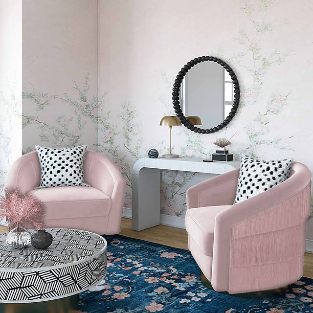 Frinella Blush Accent Chair - Thumbnail - Image 7