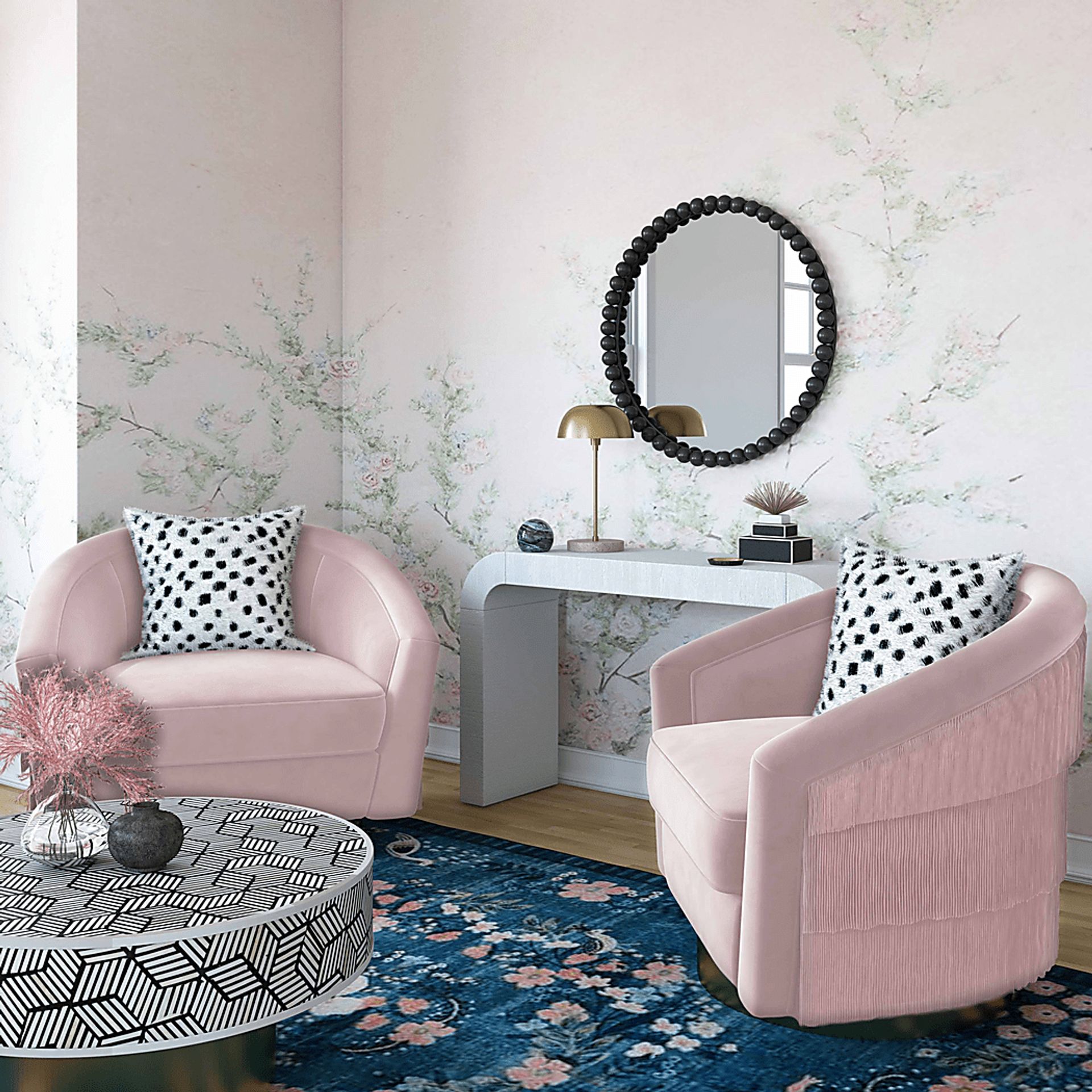 Frinella Blush Accent Chair - Image 7