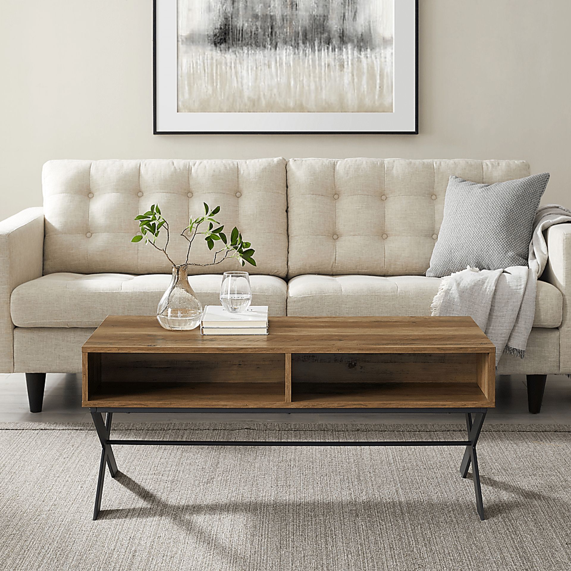 Fringewood Barnwood Cocktail Table - Image 3