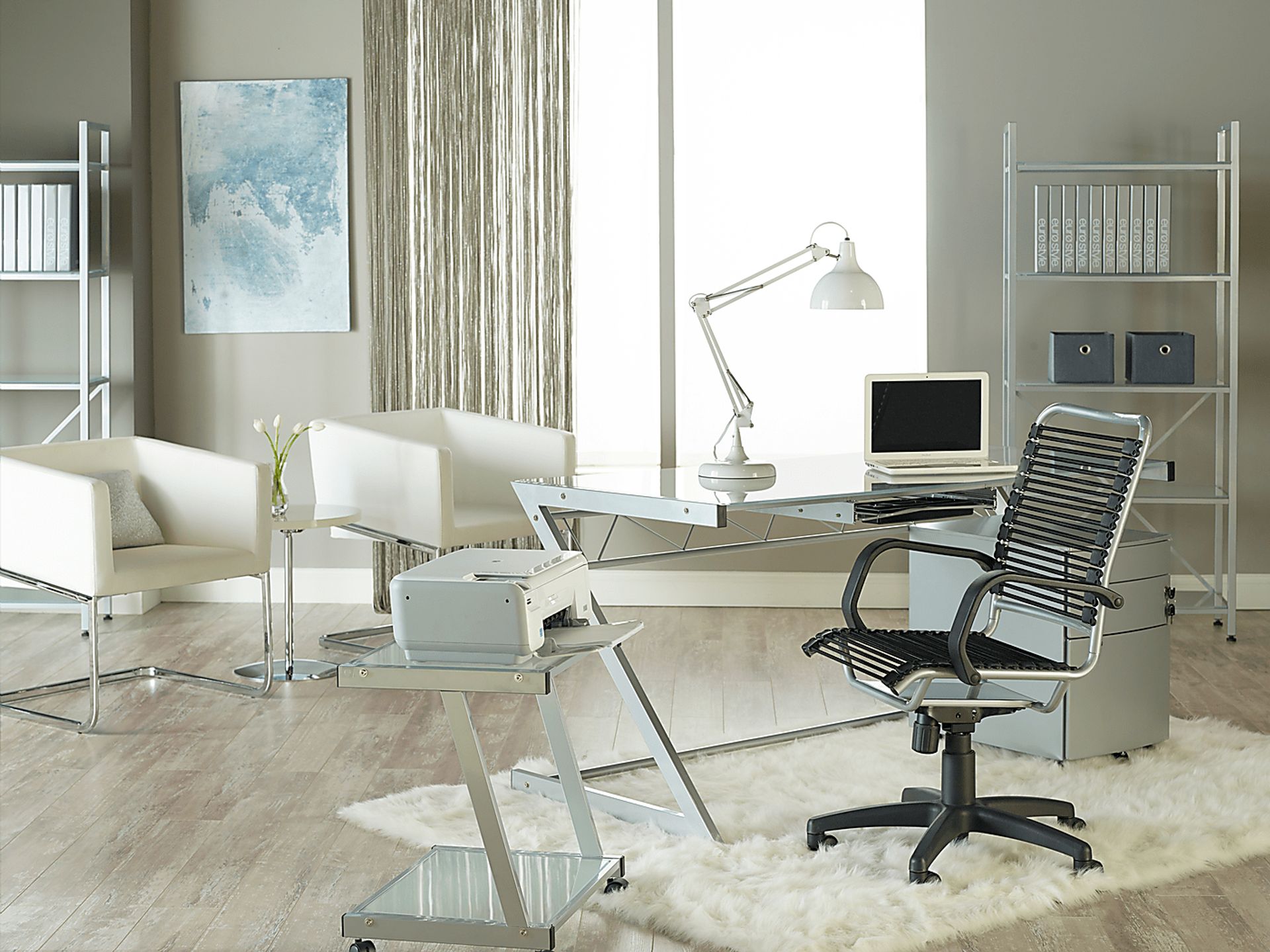 Froemke Silver Office Chair - Image 4
