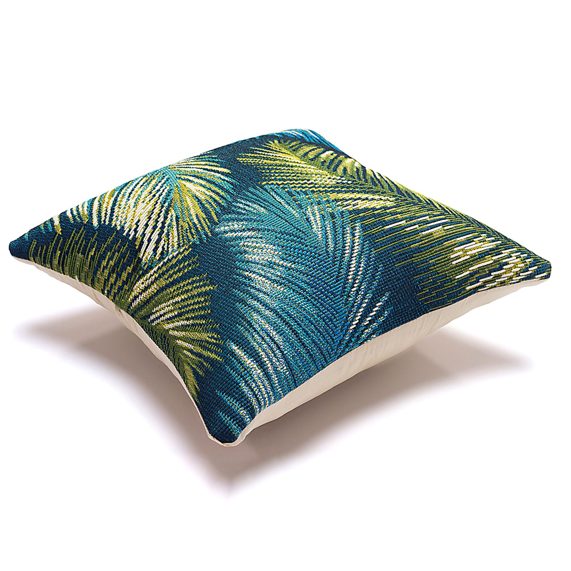 Frond Coast Navy Indoor/Outdoor Accent Pillow - Image 3