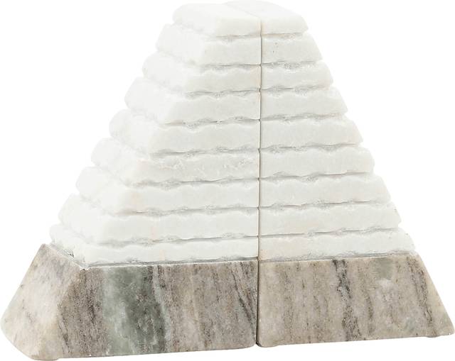 Frostbrook White Bookends - Thumbnail - Image 1