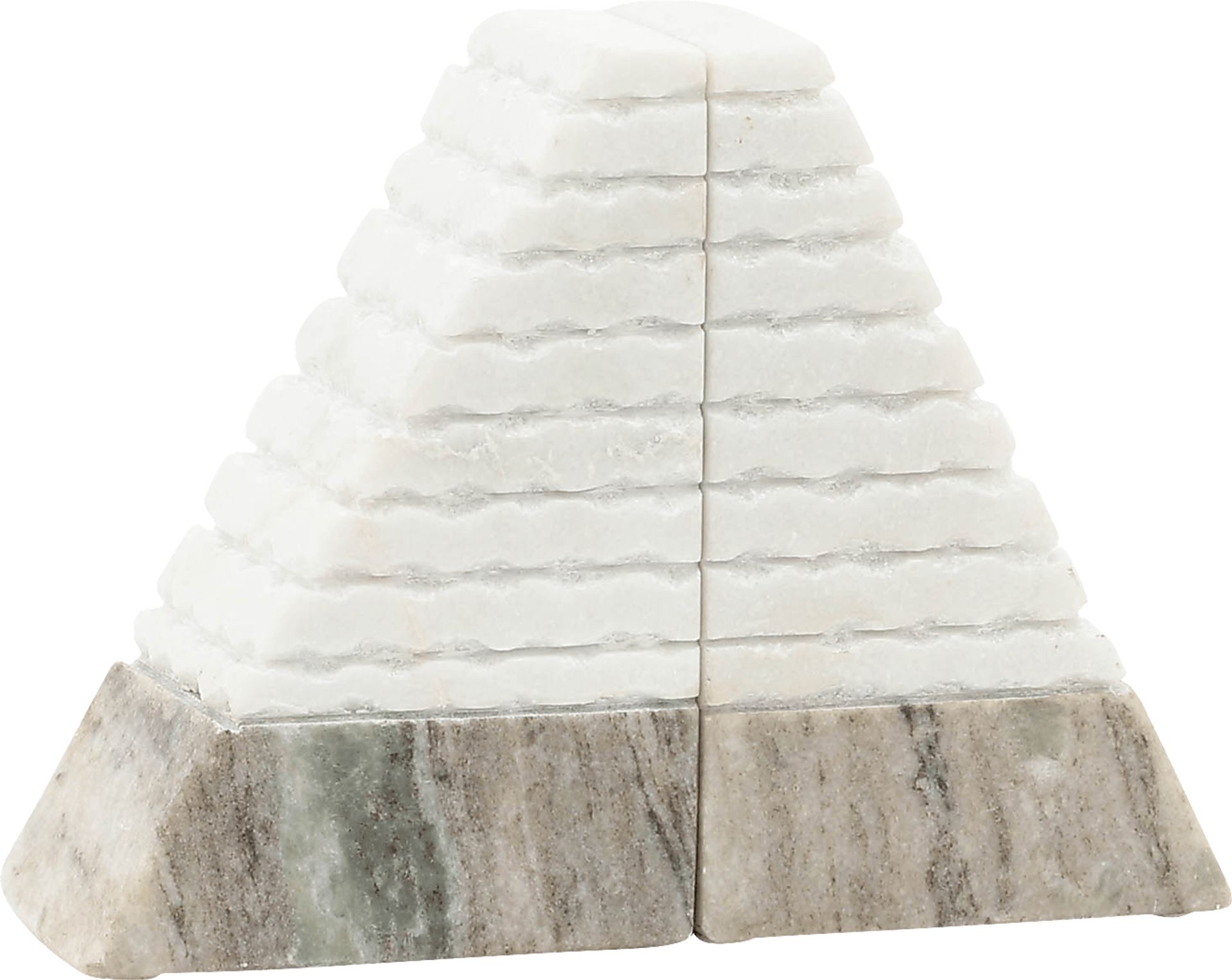 Frostbrook White Bookends - Image 1