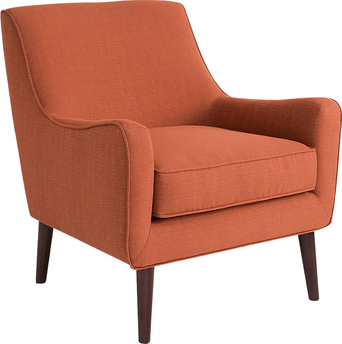 Frostwood Orange Orange,Red Polyester Fabric Accent Chair Rooms To Go