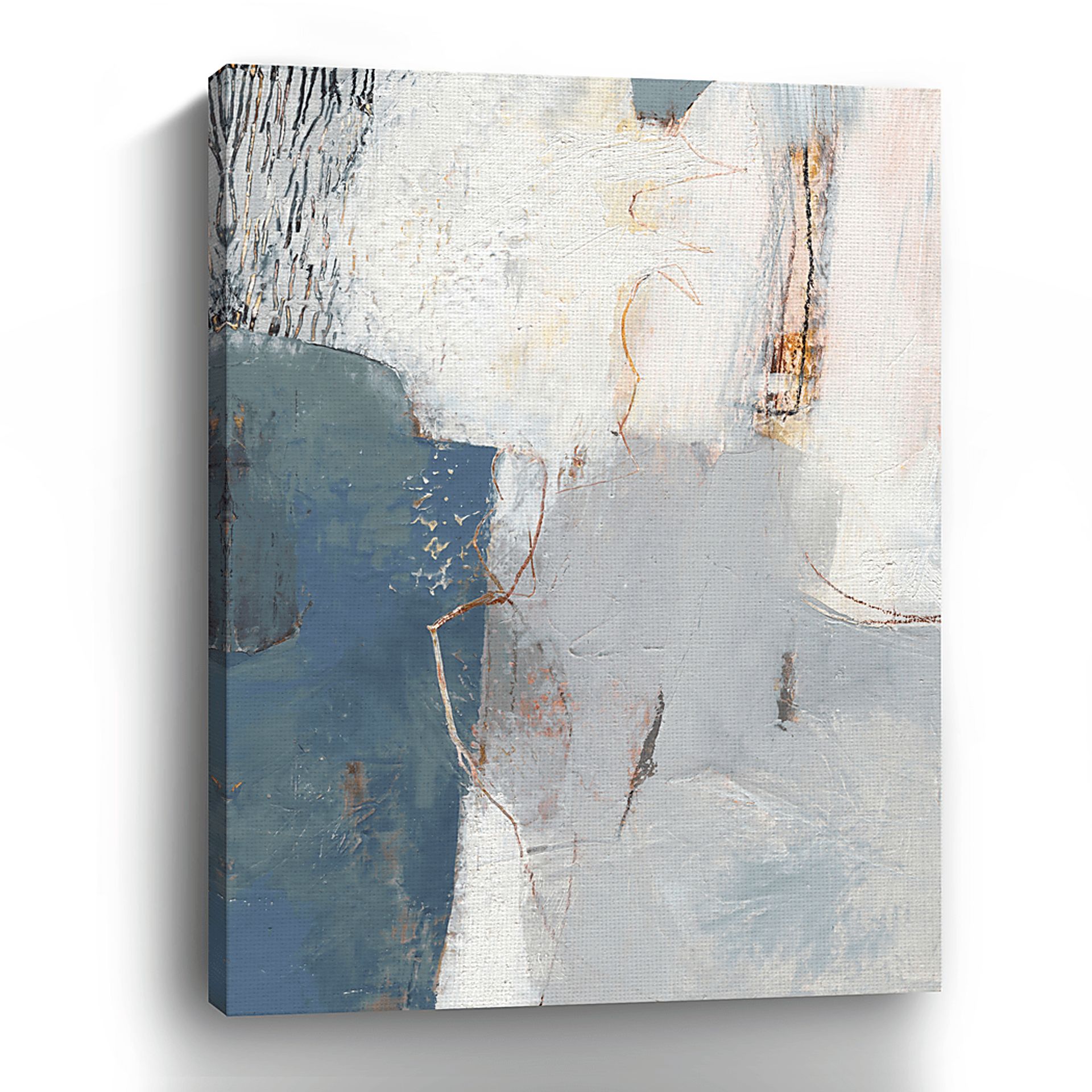 Frozen Sea Blue Artwork - Image 3