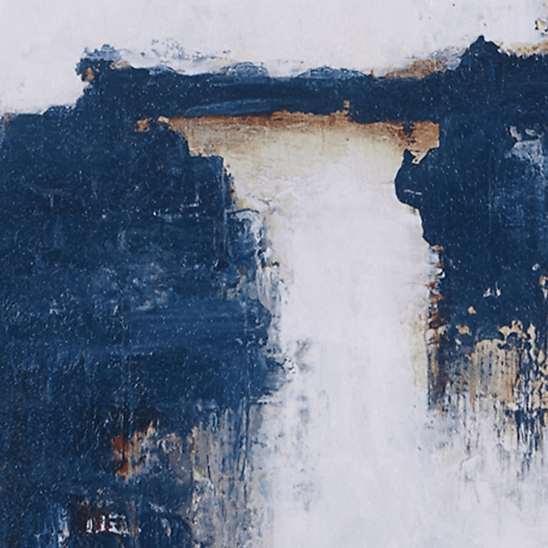 Frozen Thoughts Blue Artwork, Set of 5 - Image 11