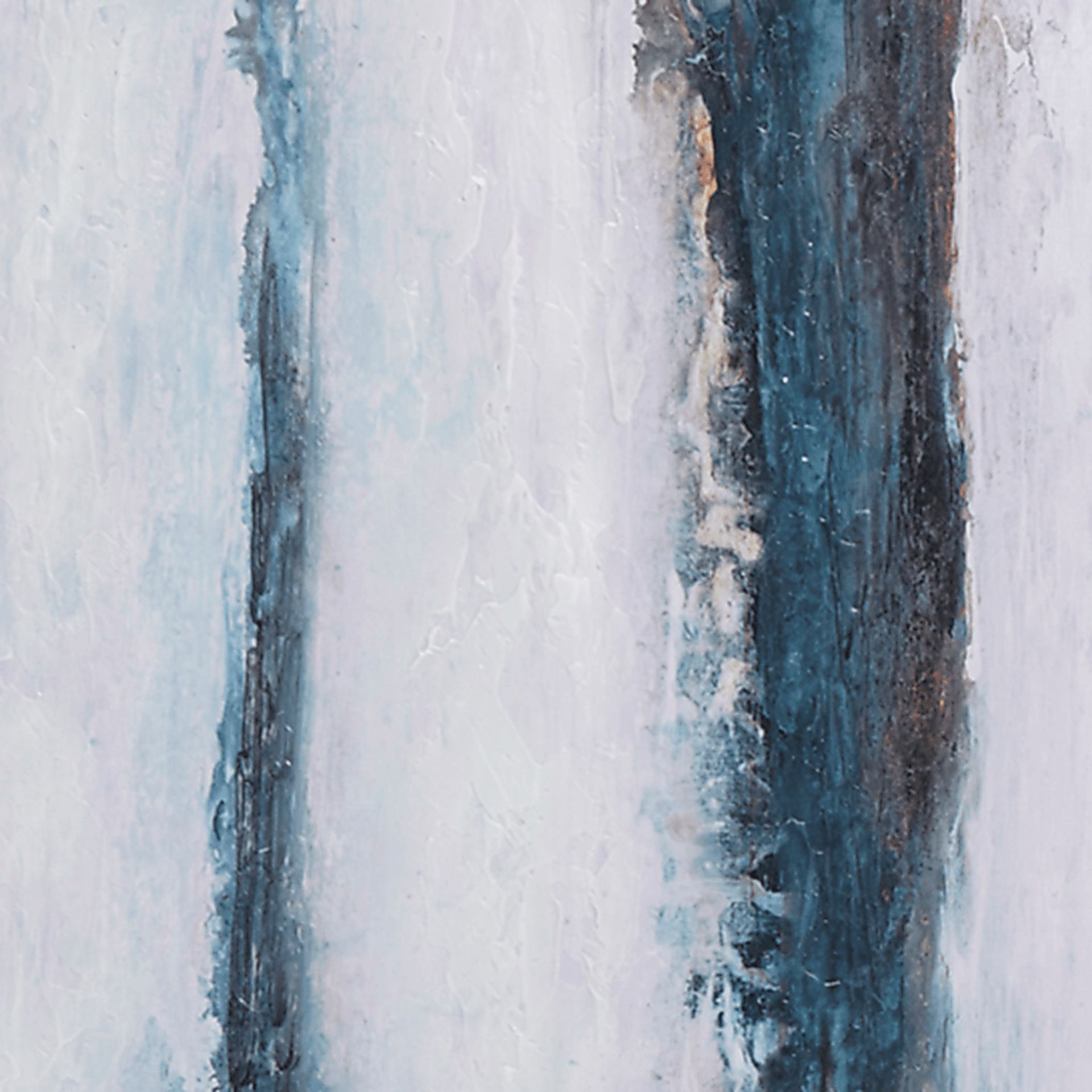 Frozen Thoughts Blue Artwork, Set of 5 - Image 12