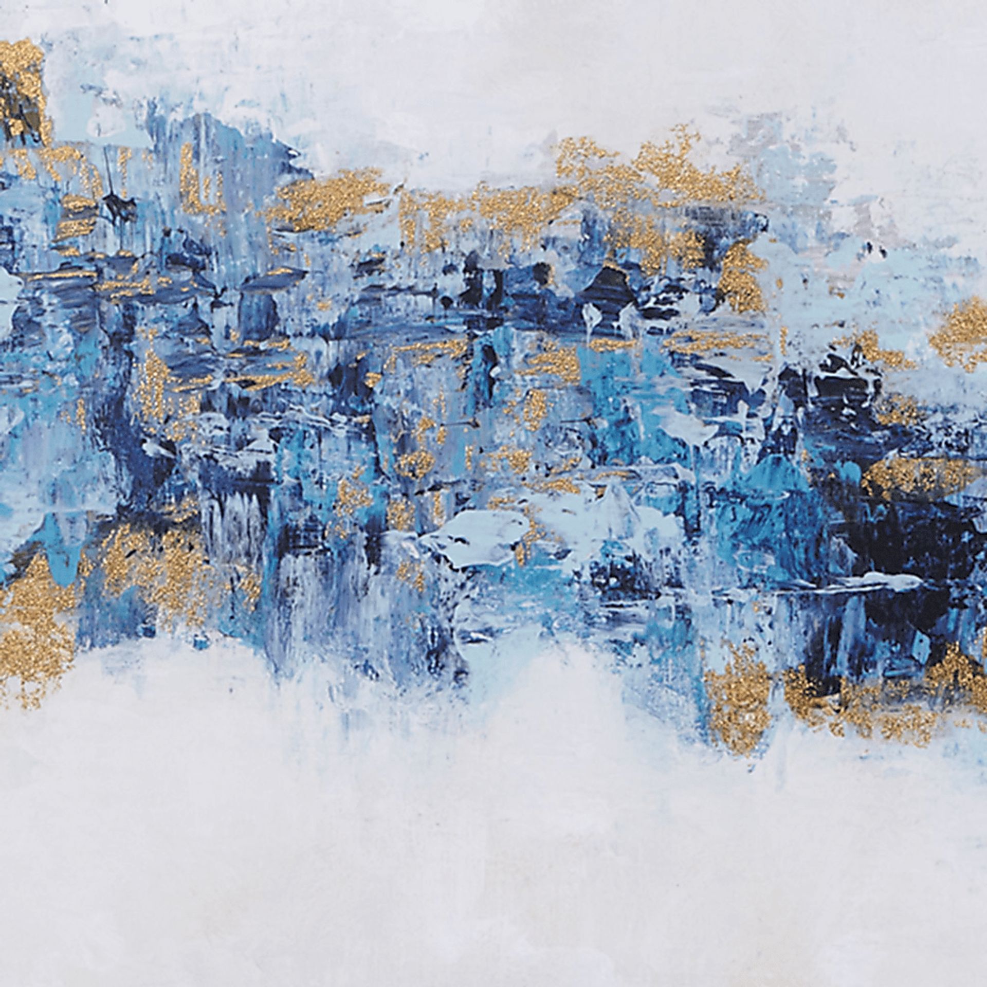 Frozen Thoughts Blue Artwork, Set of 5 - Image 9