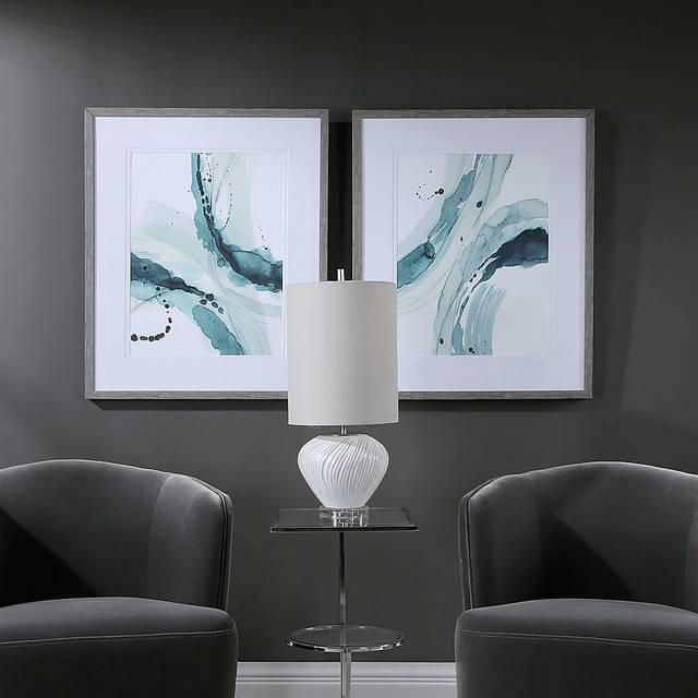 Frozen Waves Blue Set of 2 Artwork - Thumbnail - Image 4