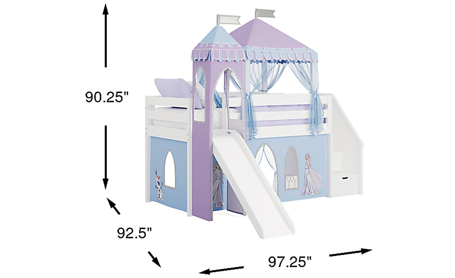 Dimension Image. Please refer to the Dimension Tab on this page for dimension details.