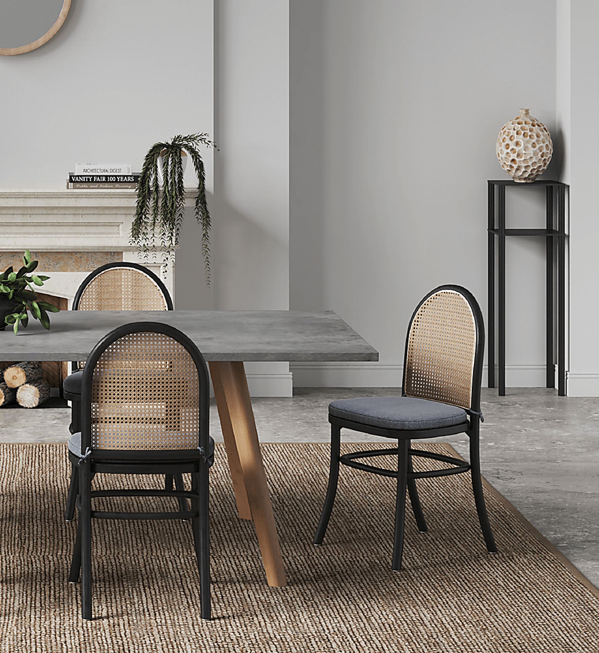 Fruitser Black Side Chair, Set of 2 - Image 2