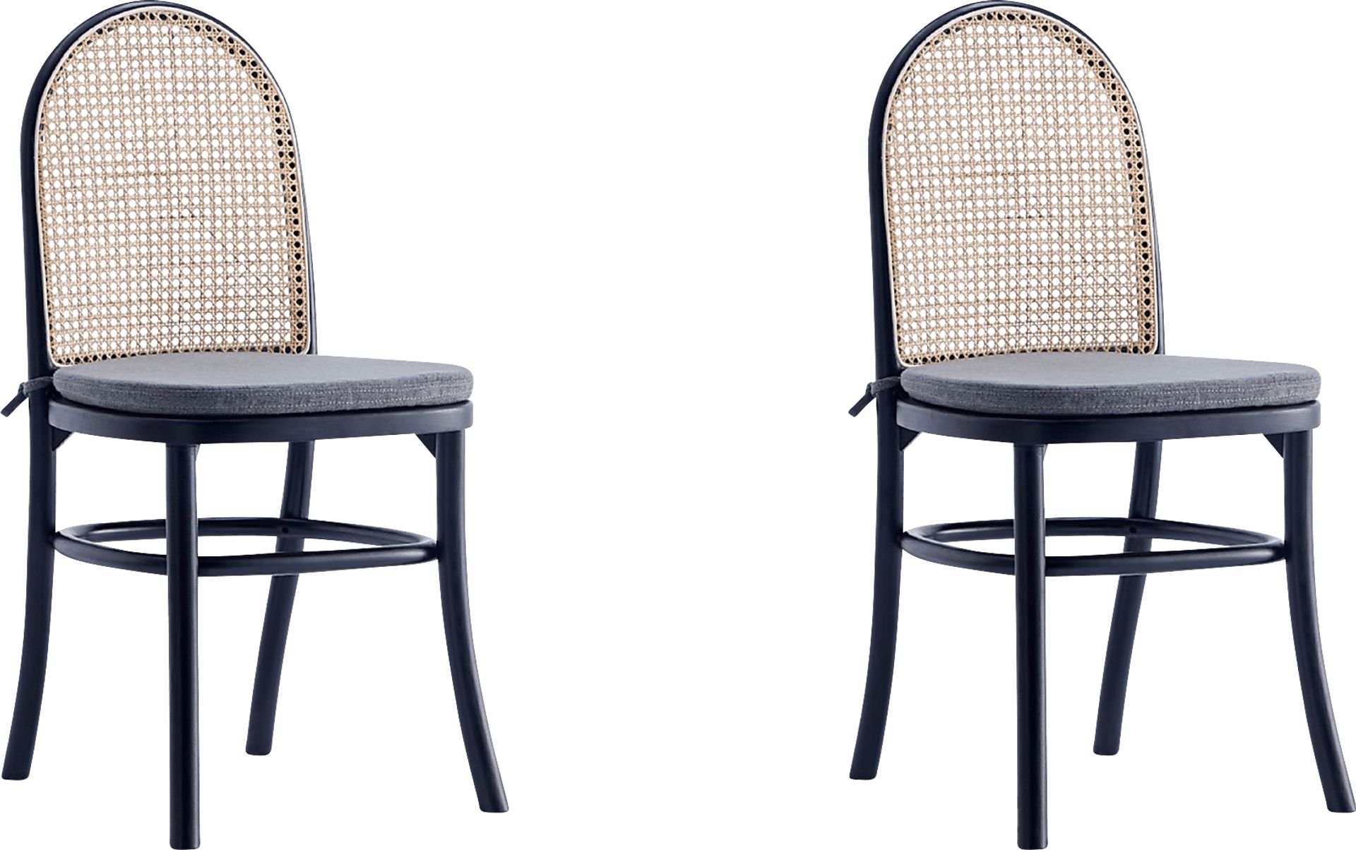 Fruitser Black Side Chair, Set of 2 - Image 1