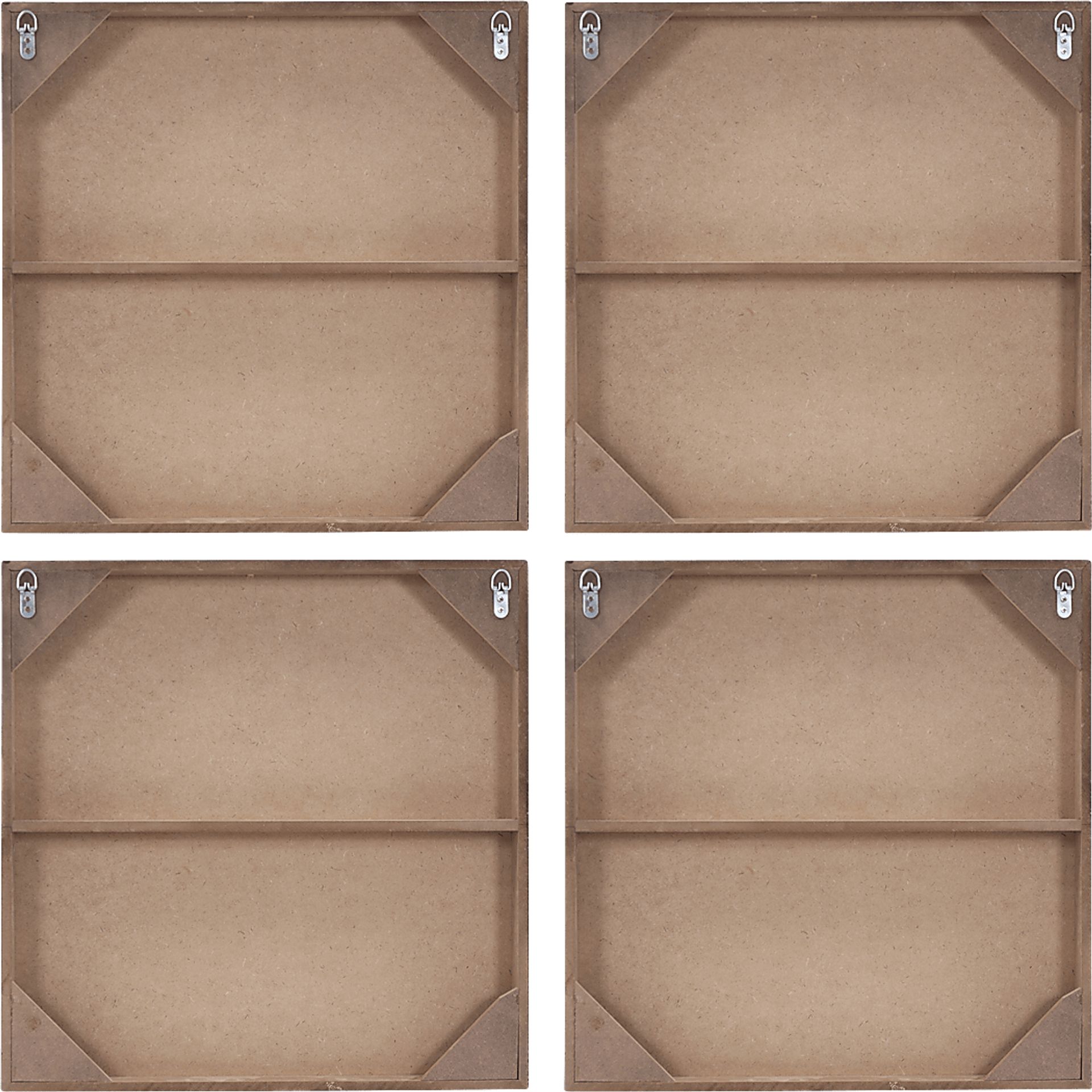 Fukayna Silver Wall Mirror, Set of 4 - Image 6