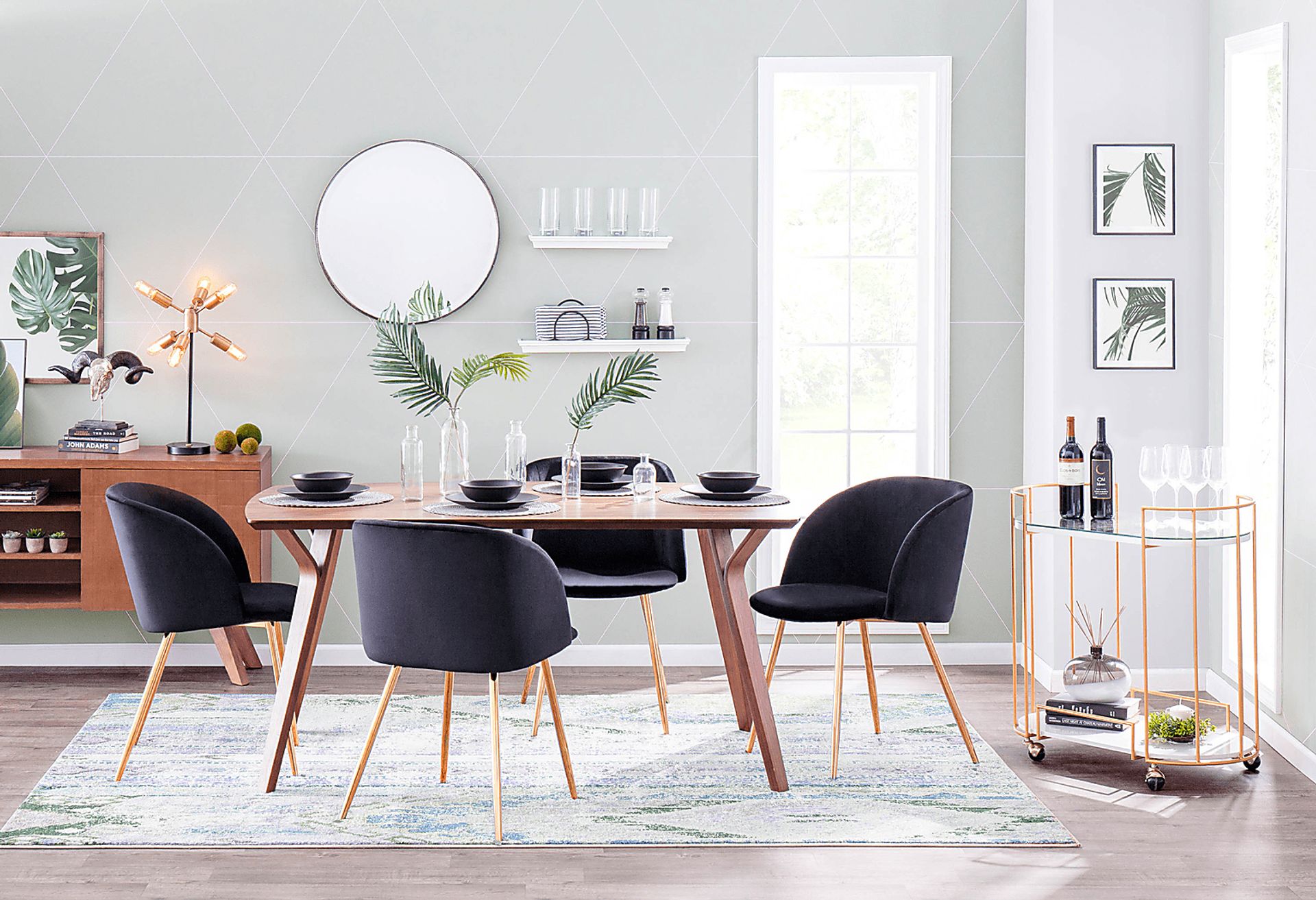 Fulham Black Dining Chair, Set of 2 - Image 4