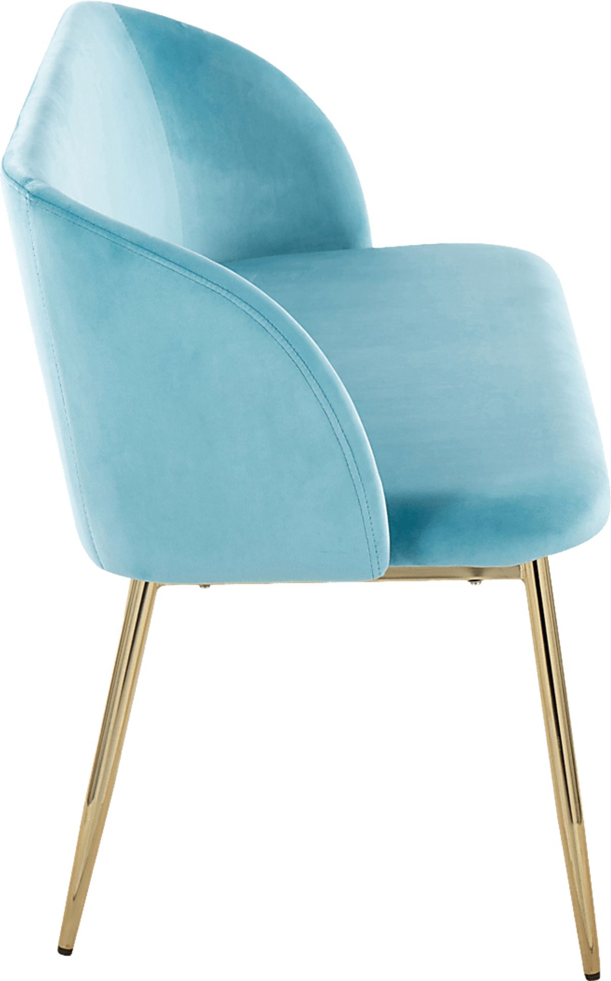 Fulham Blue Velvet Plush Accent Bench | Rooms to Go
