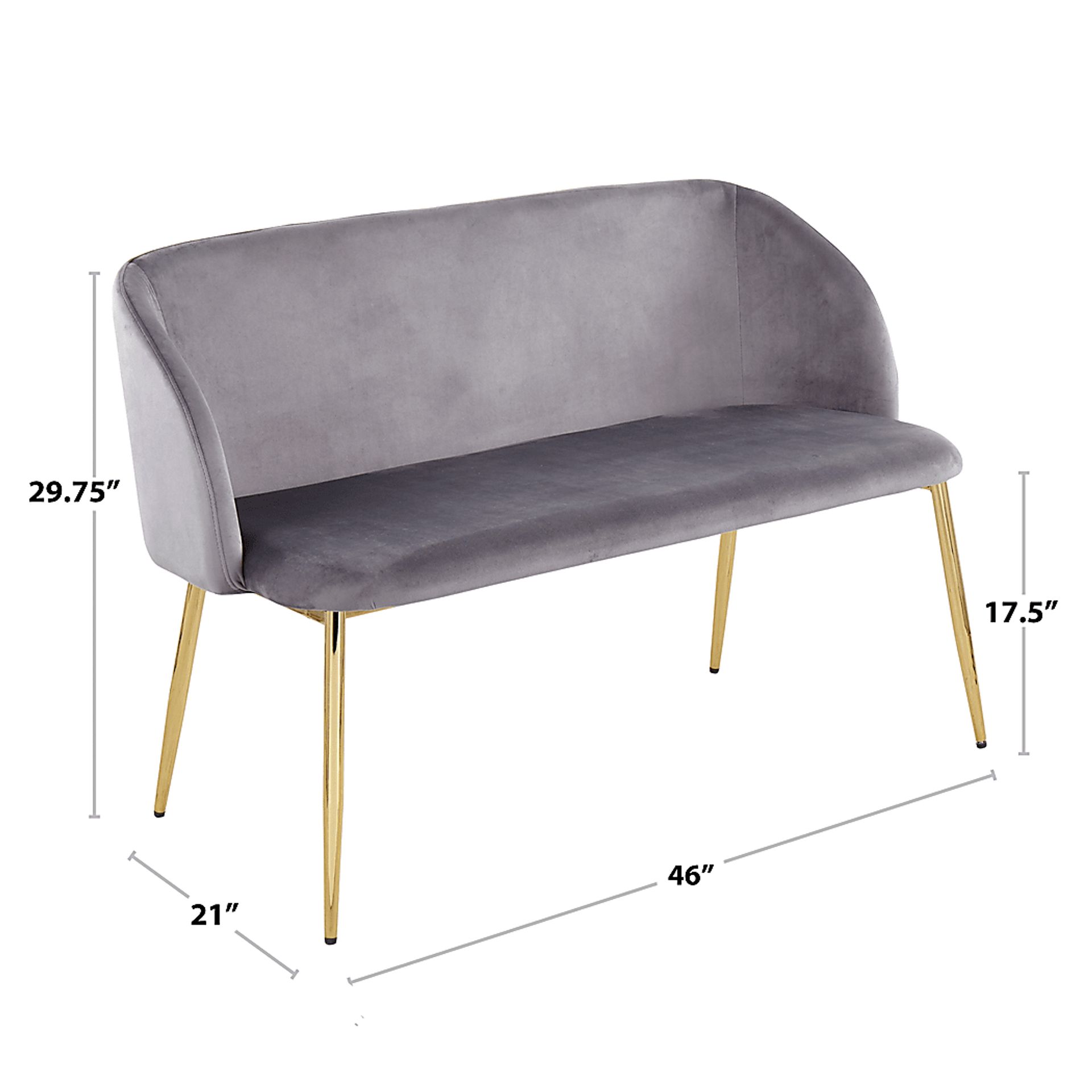 Fulham Blue Accent Bench - Image 8