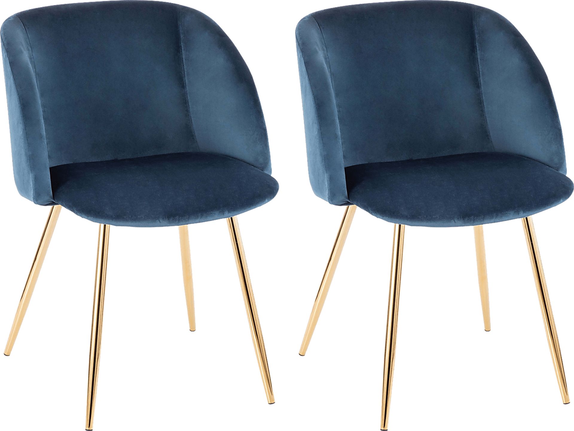 Fulham Blue Dining Chair, Set of 2 - Image 1