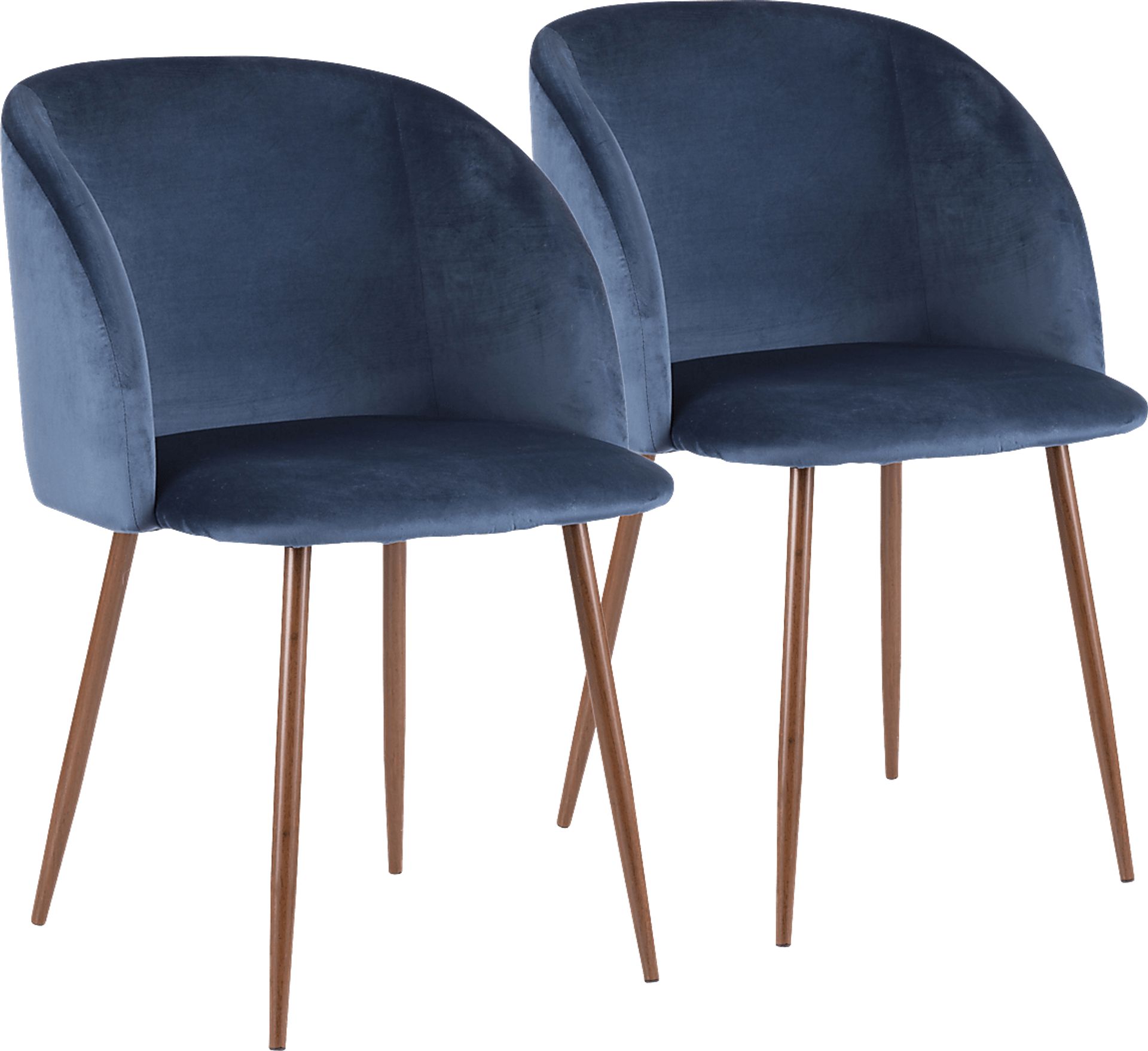 Fulham Blue Dining Chair, Set of 2 - Image 1