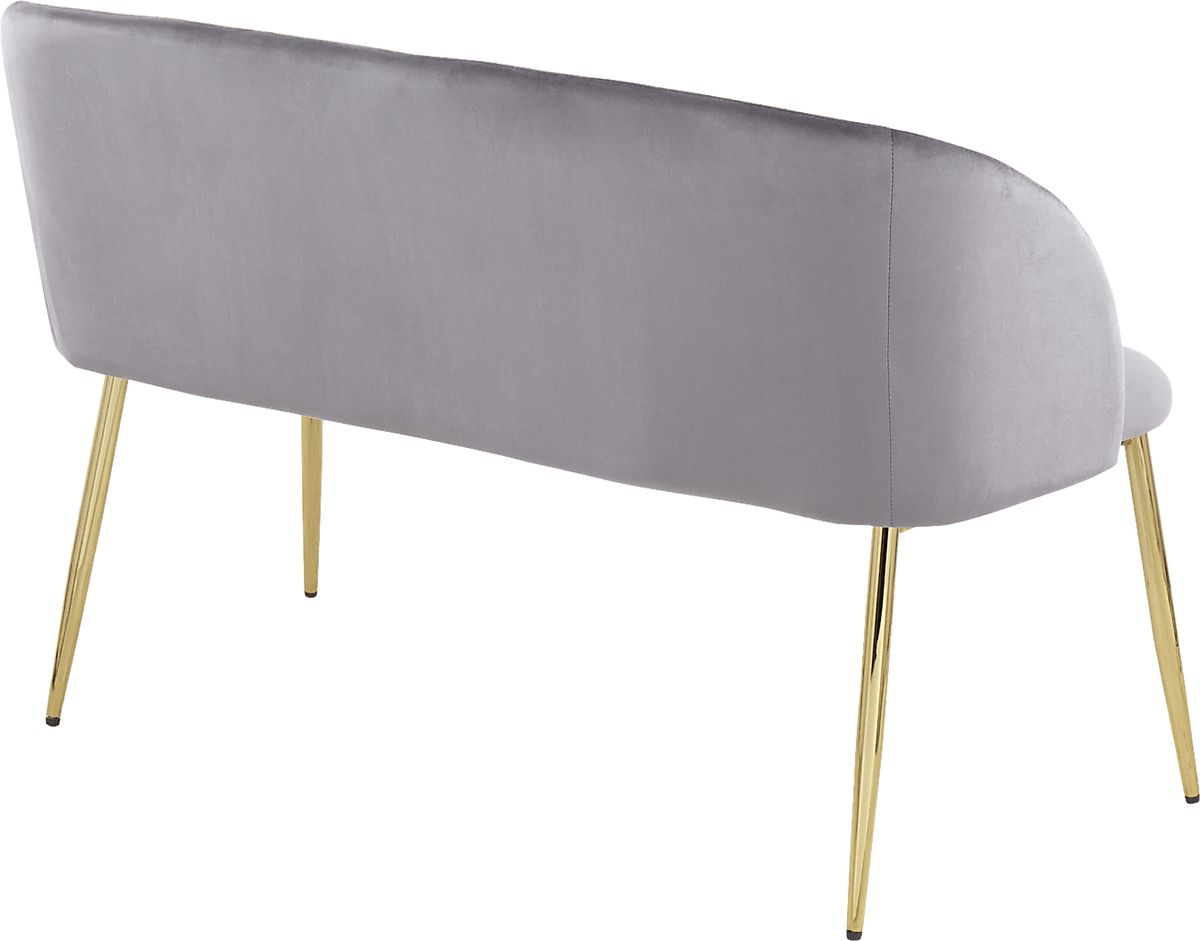 Fulham Gray Accent Bench | Rooms to Go