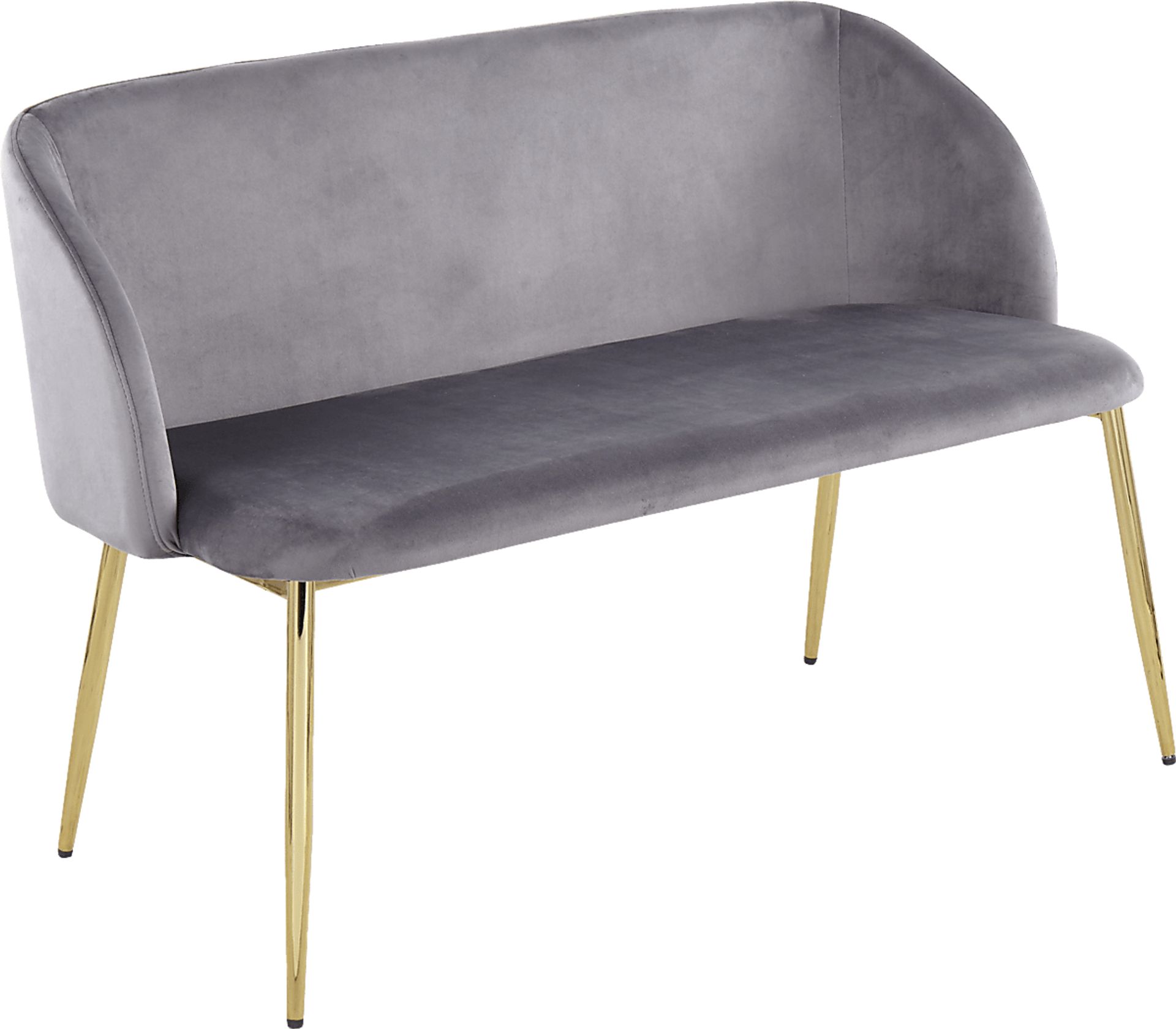 Fulham Gray Accent Bench - Image 1