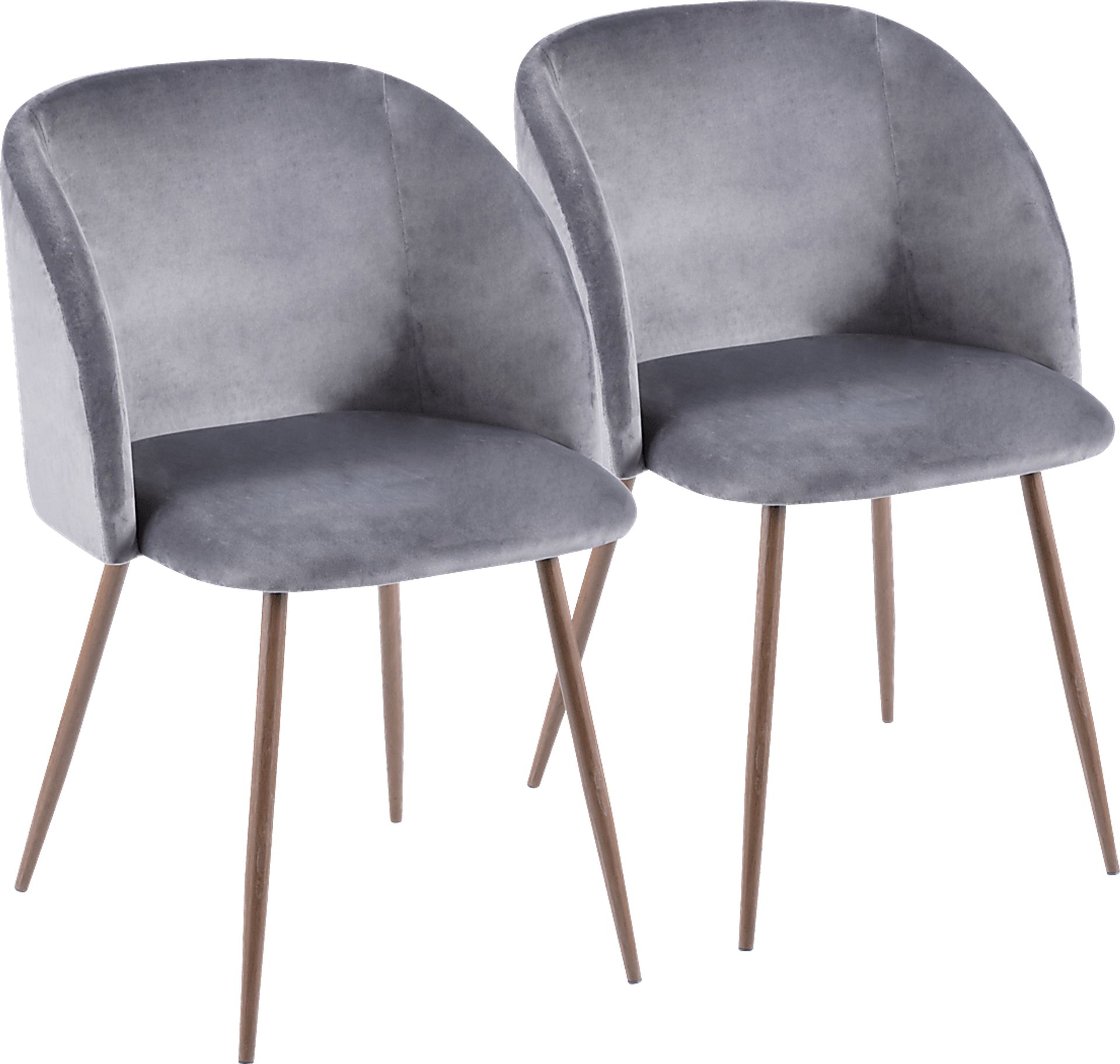 Fulham Gray Dining Chair, Set of 2 - Image 1