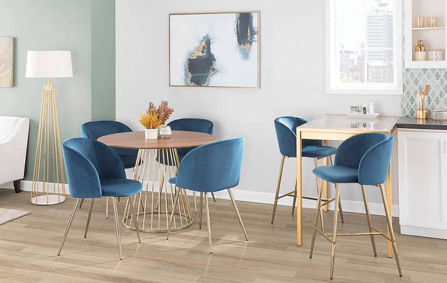 Fulham I Blue Counter Height Stool, Set of 2 - Thumbnail - Image 11