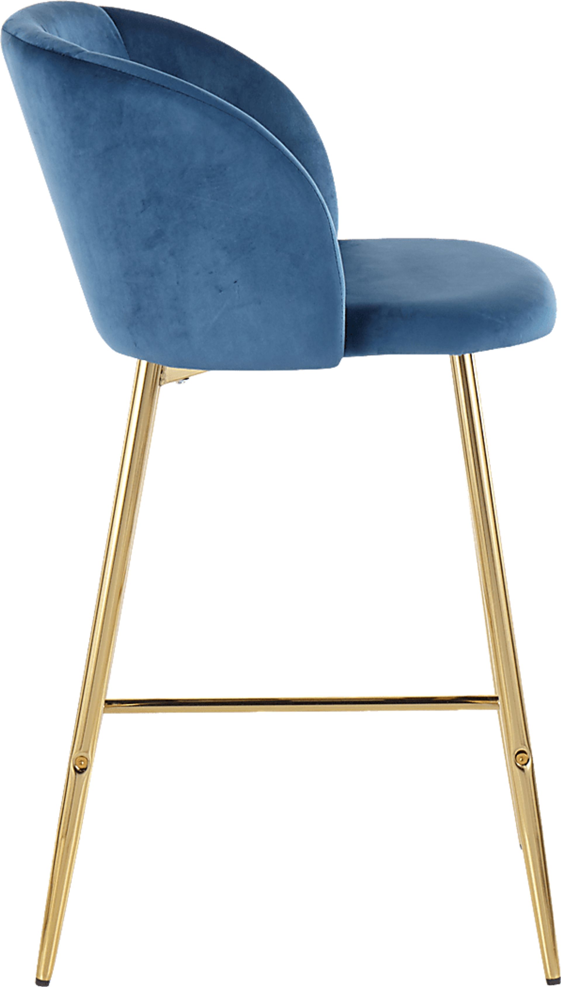 Fulham I Blue Counter Height Stool, Set of 2 - Image 3